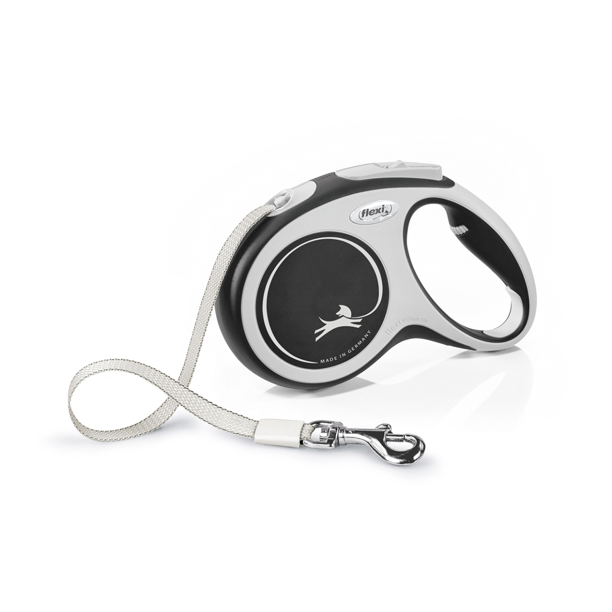 Flexi New Comfort lintrihm L/8 m, must - Tootepilt
