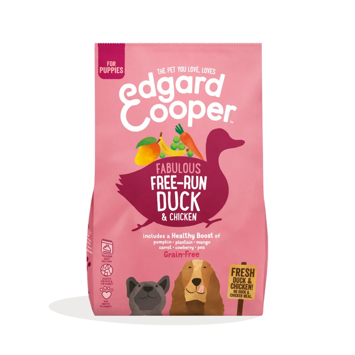 Edgard Cooper kutsikatoit pardi- ja kanalihaga 7 kg - Tootepilt