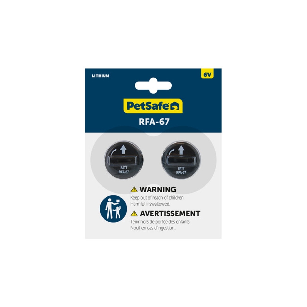 PetSafe liitiumpatarei RFA-67D-11, 6V 2 tk - Tootepilt