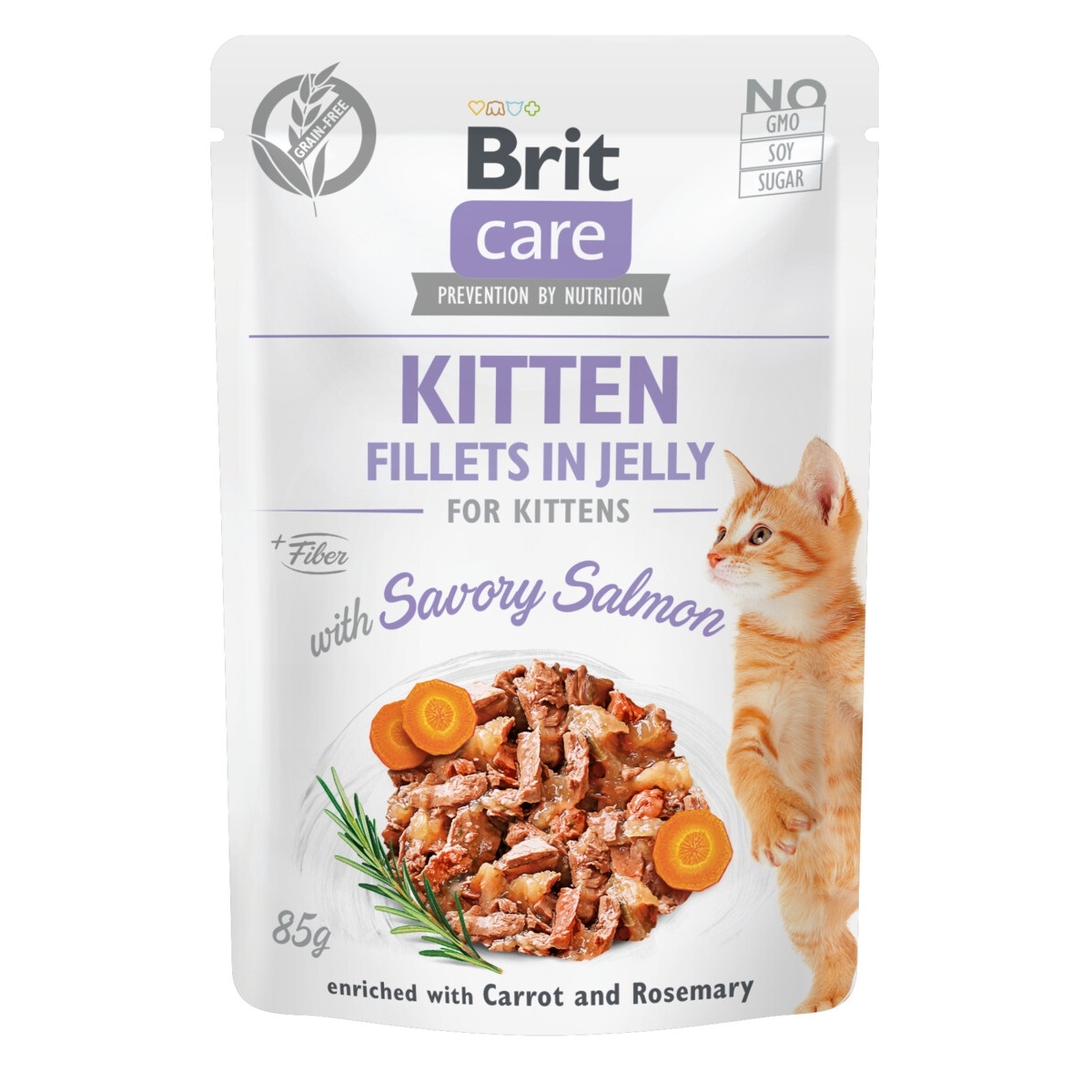 Brit Care einekotike kassipojale, lõhe želees, 85 g - Tootepilt