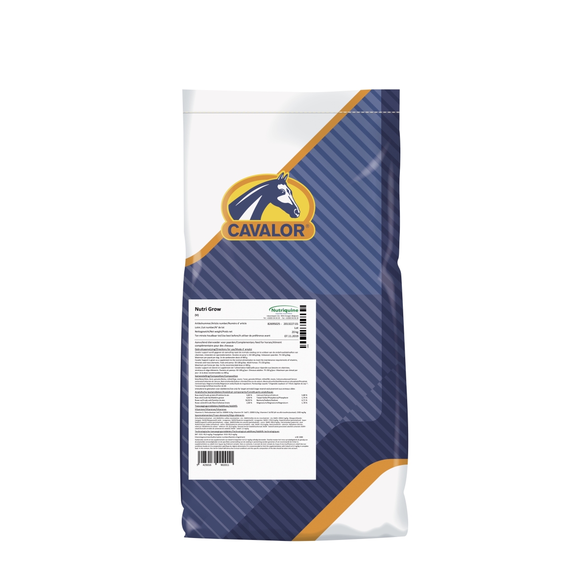 Cavalor Nutri Grow hobuse toidulisand 20 kg - Tootepilt