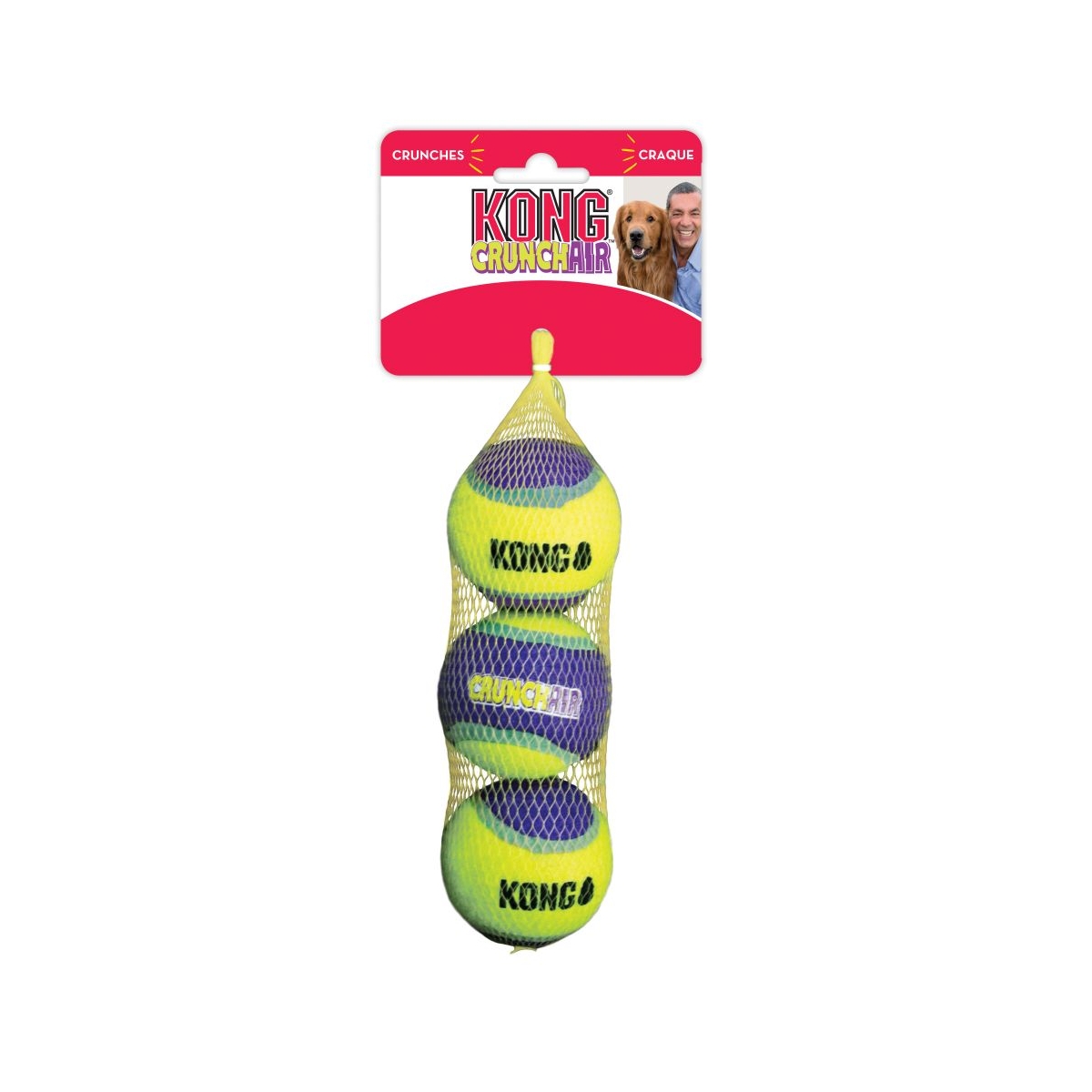 KONG koera mänguasi CrunchAir pallid S suurus, 3 tk - Tootepilt