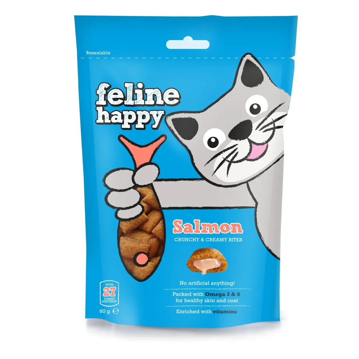 VETIQ Feline maiused kassidele, lõhe 60 g - Tootepilt