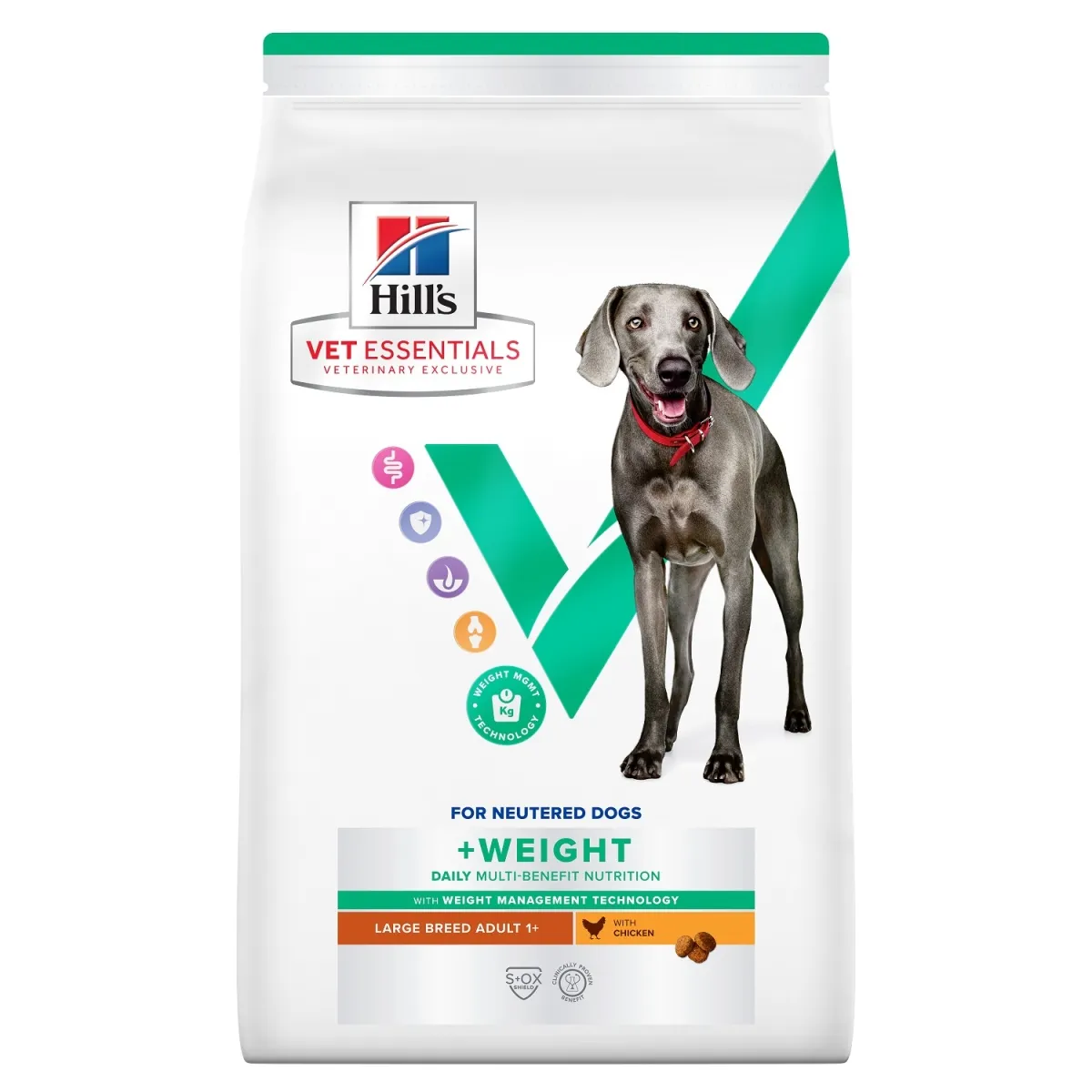 Hills VE MB+Weight kuivtoit suurtele koertele kanaga 14 kg - Tootepilt