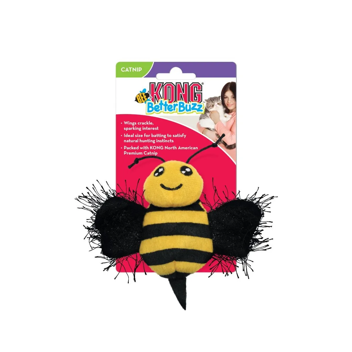 KONG Better Buzz Bee kassi mänguasi - Tootepilt