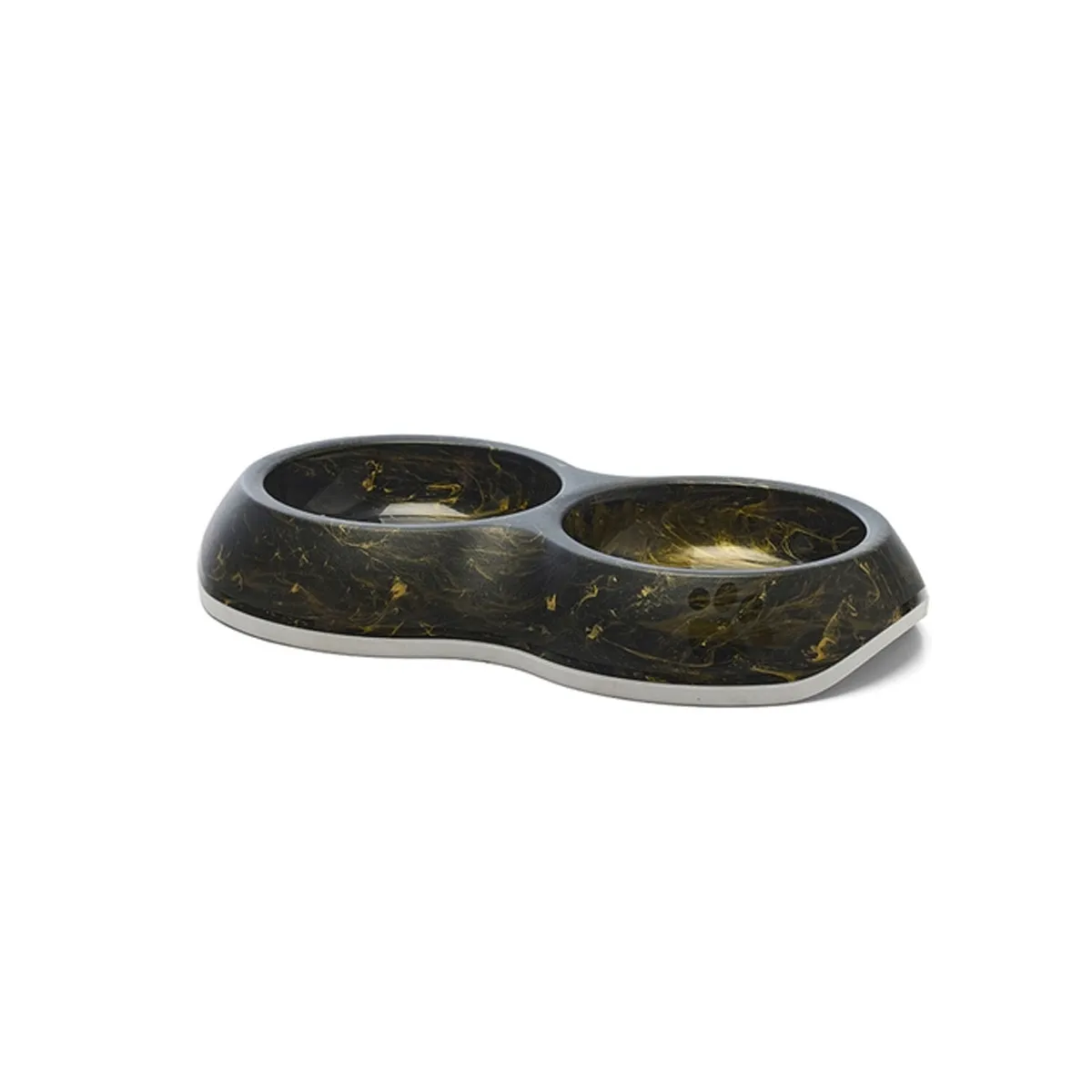 Savic Delice Double kauss 2x200 ml, Marble must/kuldne - Tootepilt