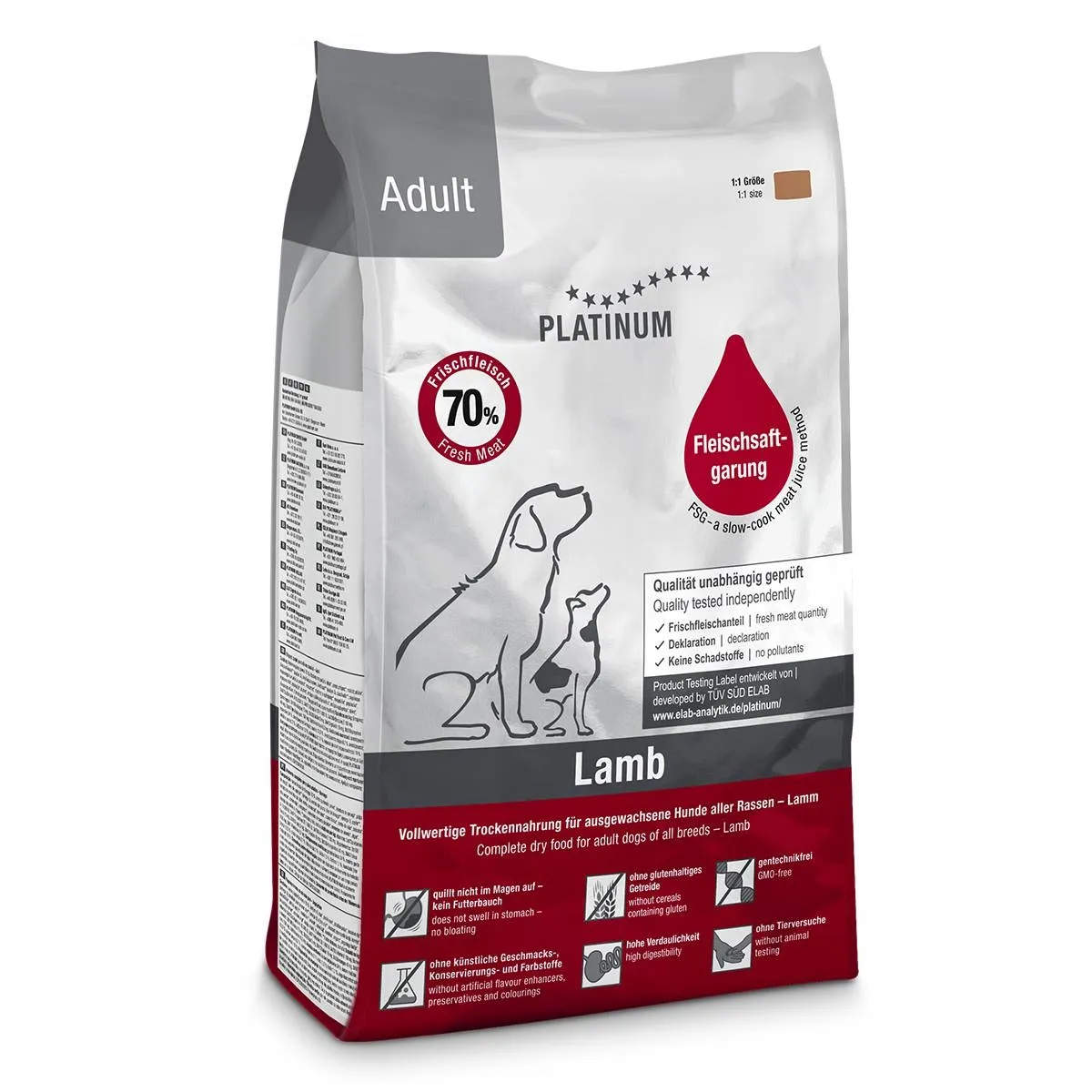 Platinum koeratoit lambalihaga, 1,5 kg - Tootepilt