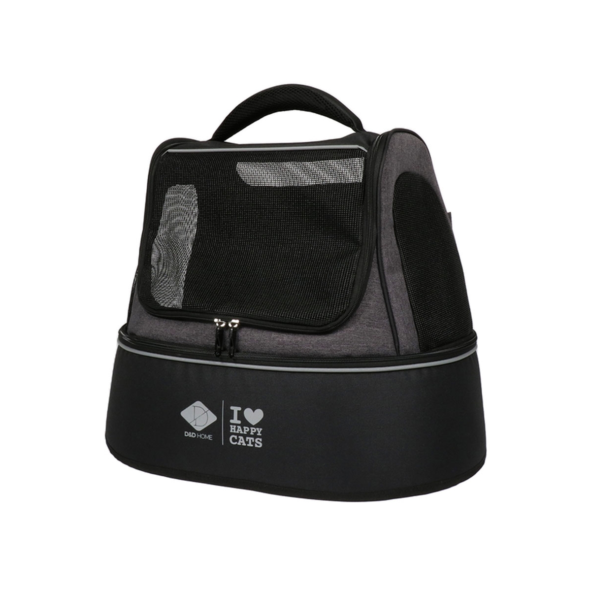 DD Home-I Love Happy Cats transpordikott Phoebe 50x35x40cm, must - Tootepilt