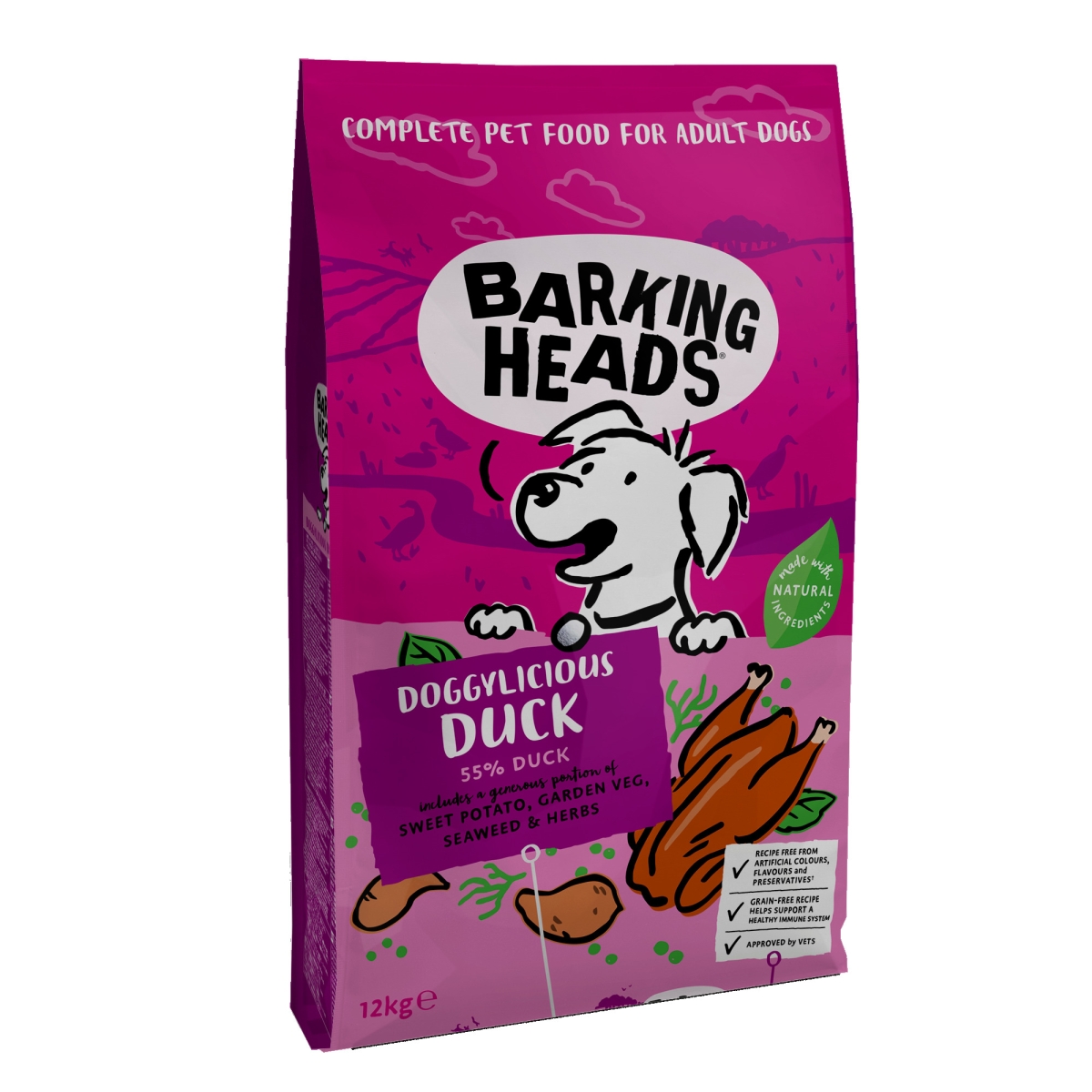 Barking Heads Doggylicious Duck koeratoit 12 kg