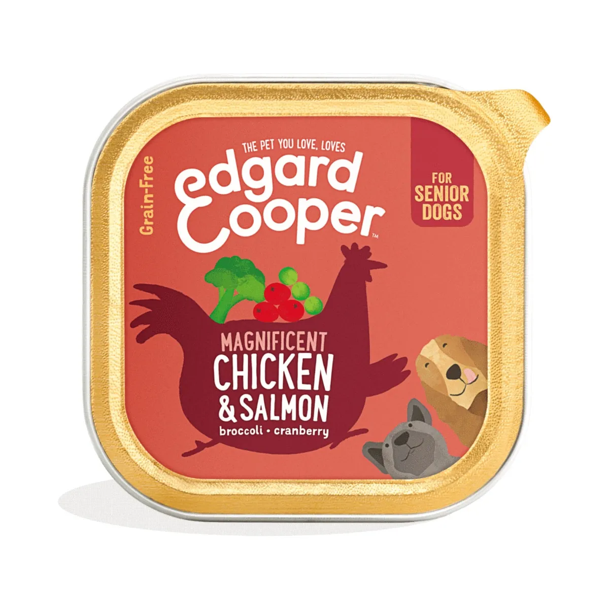 Edgard Cooper konserv koerale, kanaliha ja lõhega 150 g - Tootepilt