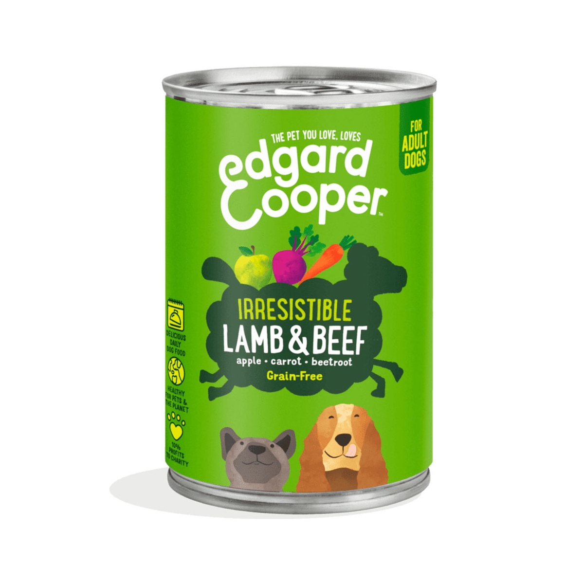 Edgard Cooper konserv koerale, lamba-ja veiselihaga 400 g - Tootepilt 1
