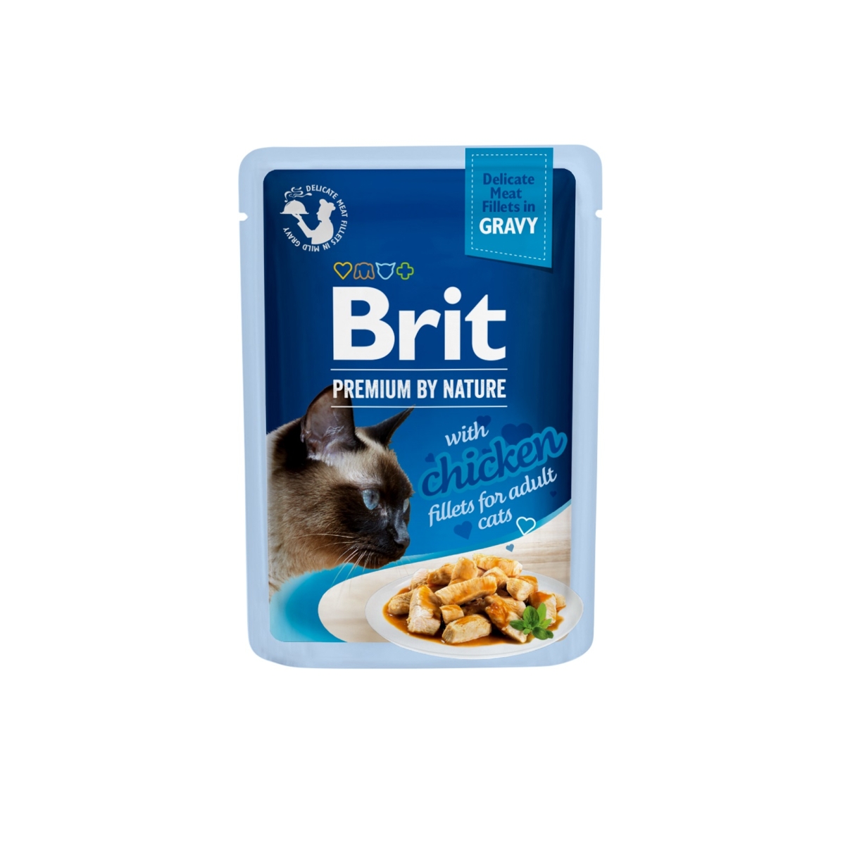 Brit Premium Delicate kassi einekotike, kana kastmes 85 g - Tootepilt