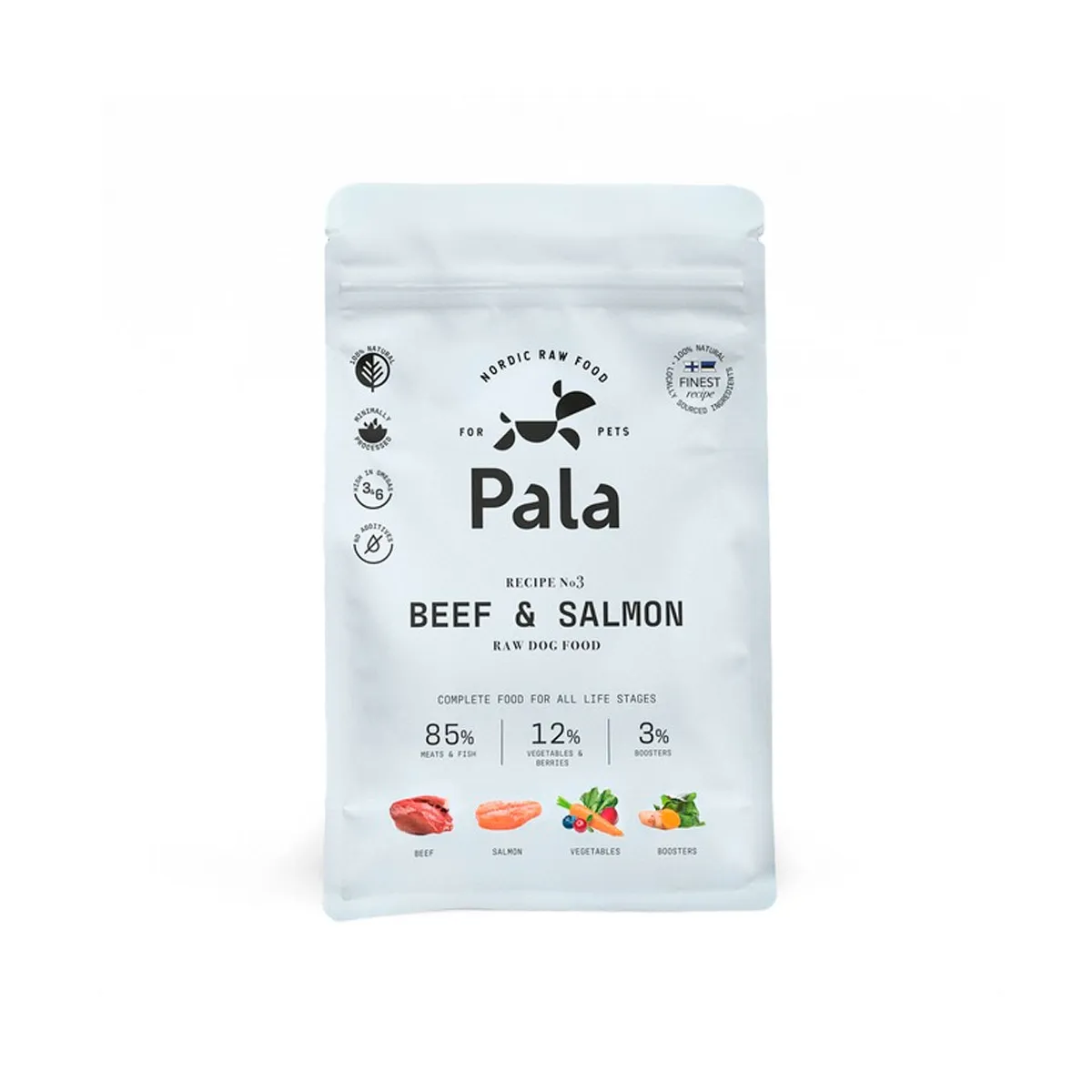 Pala koera toortoit veis/lõhe 1 kg - Tootepilt 1