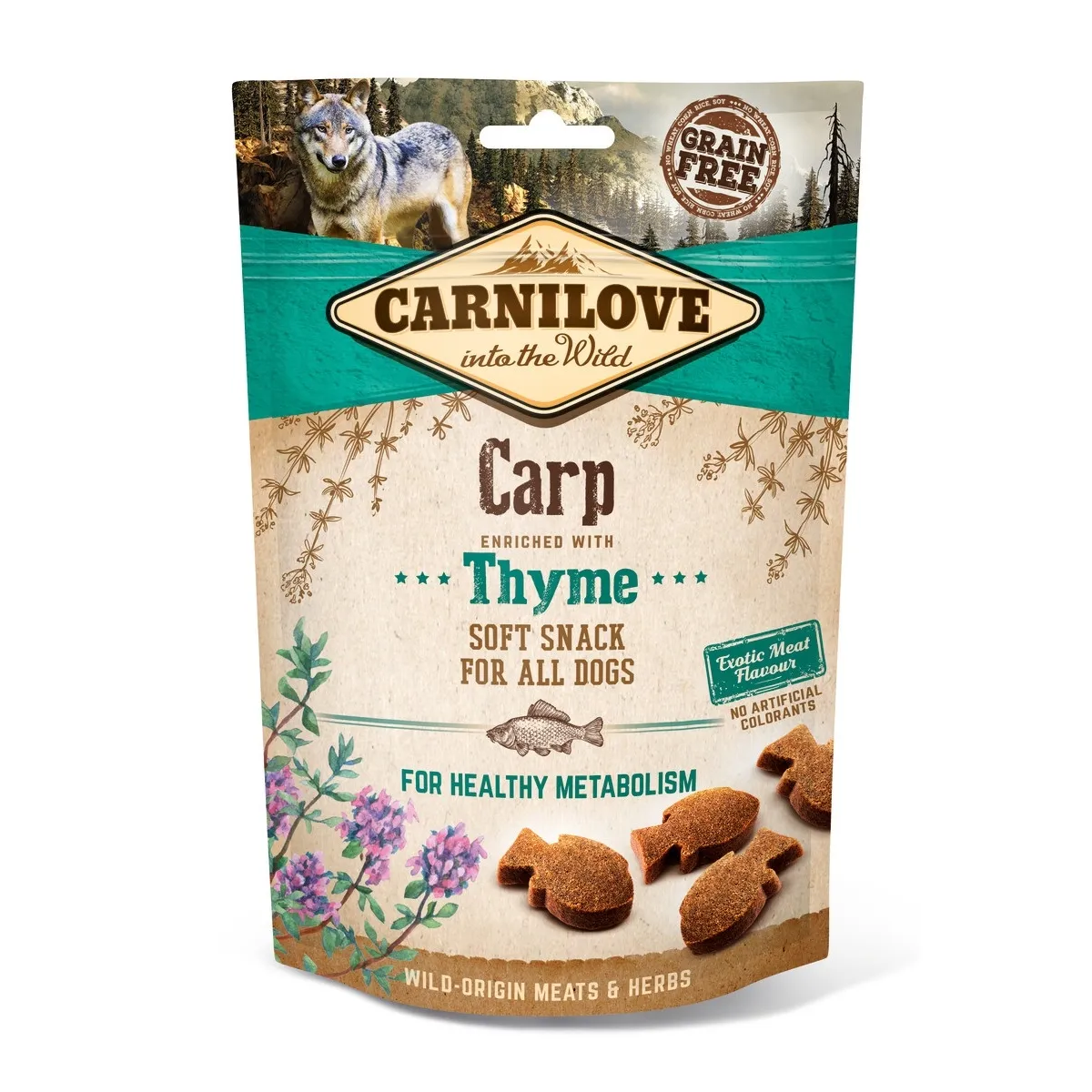 Carnilove koera maius karpkala ja tüümianiga, 200 g - Tootepilt
