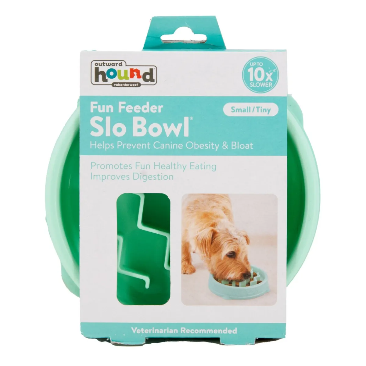 Outward Hound Fun Feeder kauss aeglaseks söötmiseks, S, münt - Tootepilt 1