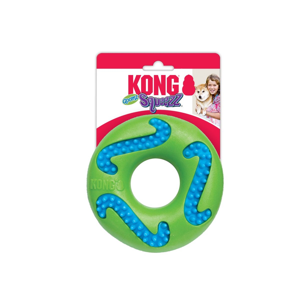 KONG Squeezz Goomz rõngas L, mänguasi koerale - Tootepilt 1