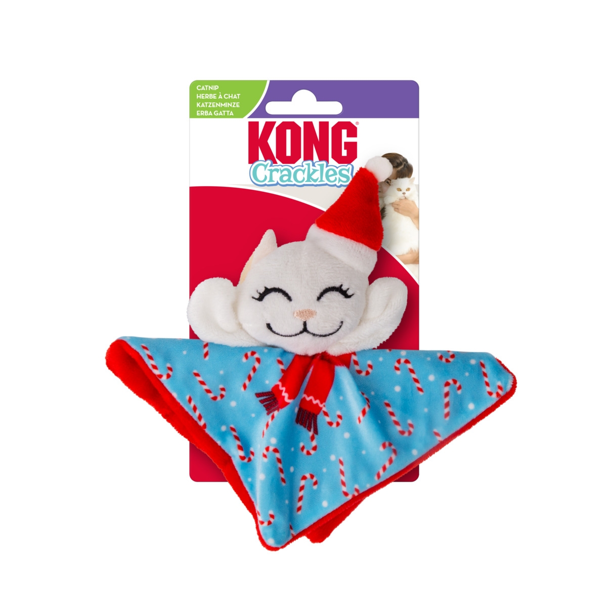 KONG Holiday kassi mänguasi, Crackles Santa Kitty - Tootepilt