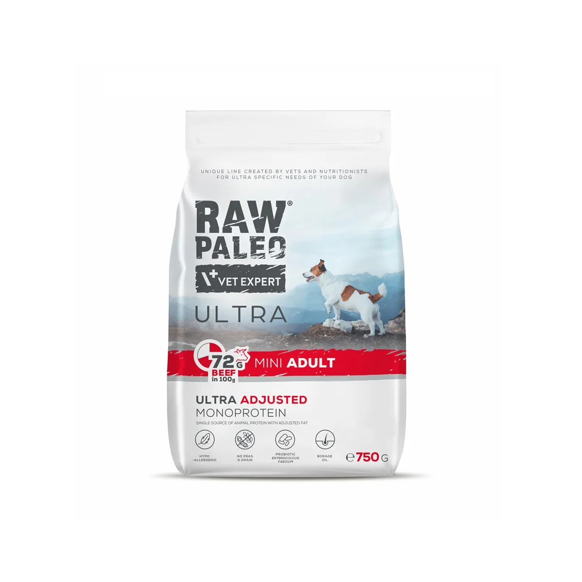 RAW PALEO KOERA TÄISSÖÖT ULTRA MINI VEIS 750G - Tootepilt