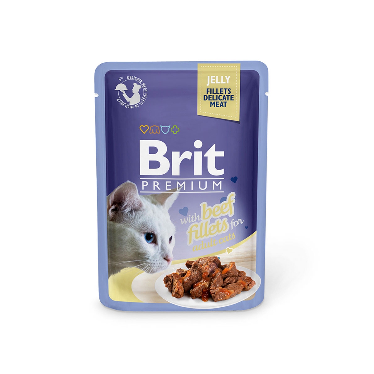 Brit Premium Delicate einekotike kassidele, veisega 85 g - Tootepilt