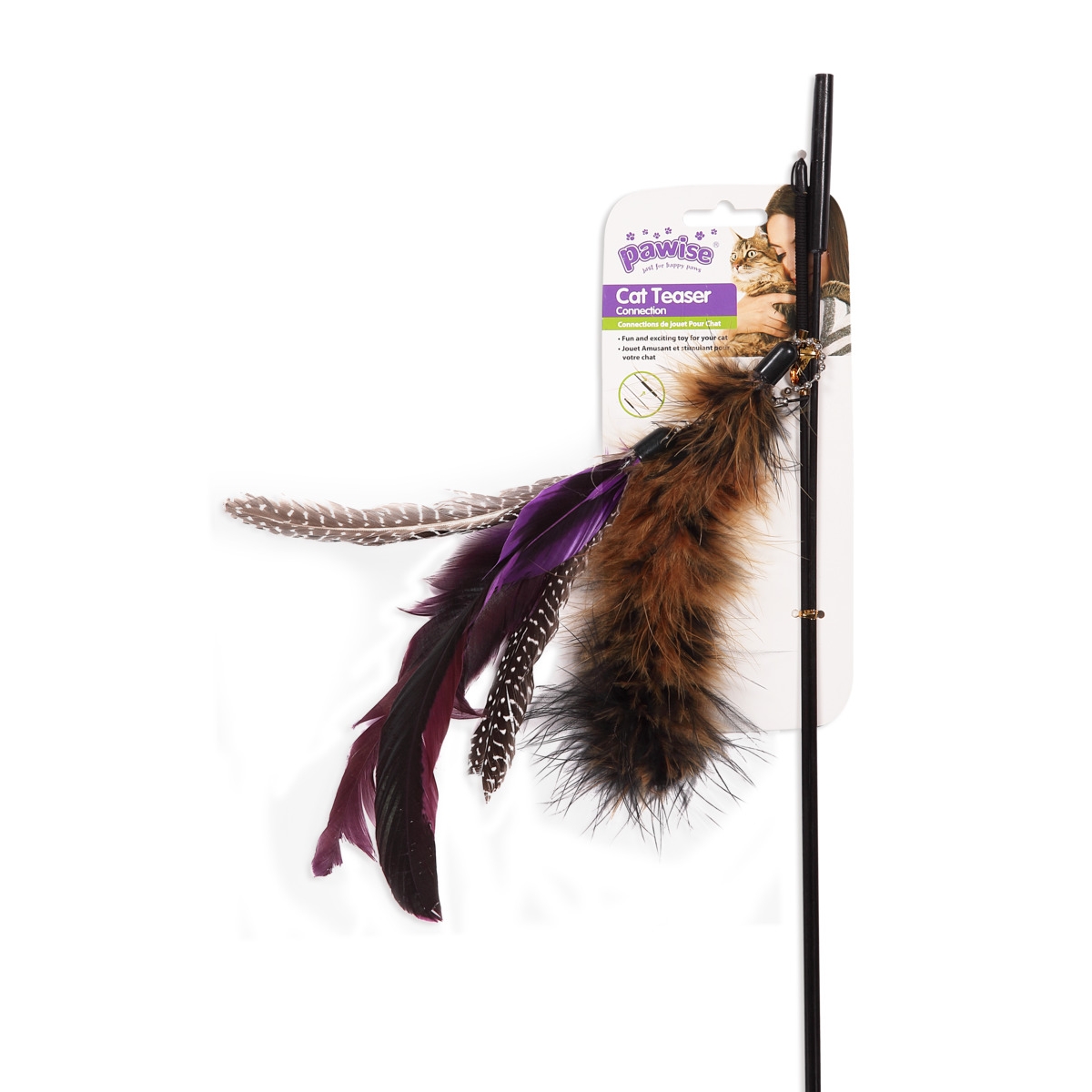 Pawise kassi mänguasi, õng 3 vahetatava mänguasjaga, 47 cm - Tootepilt