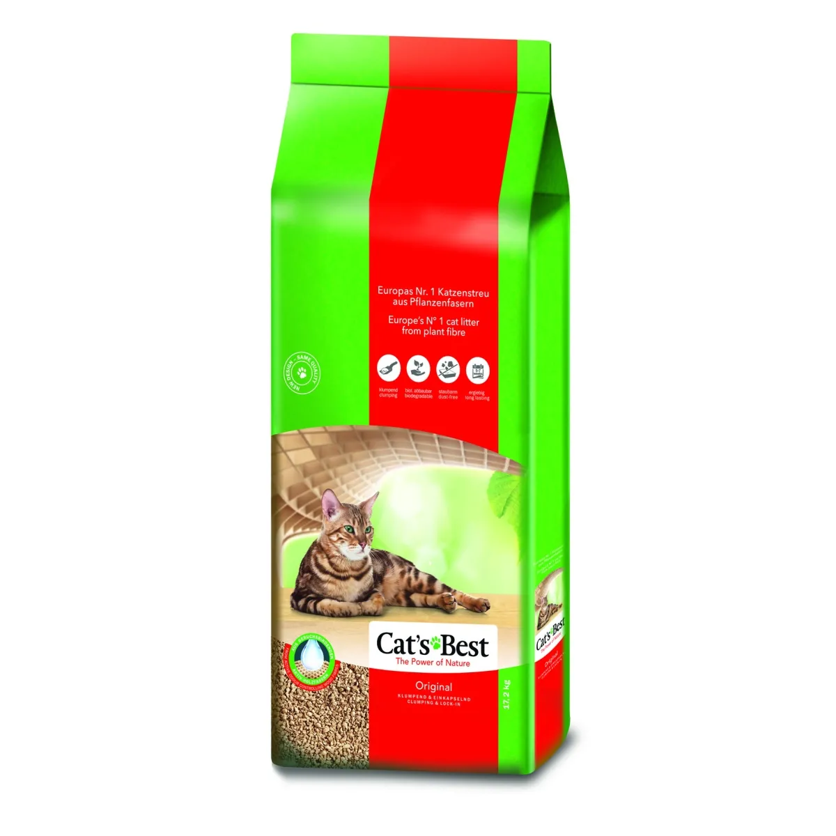 Cat's Best Original kassiliiv, 40L/17,2 kg - Tootepilt