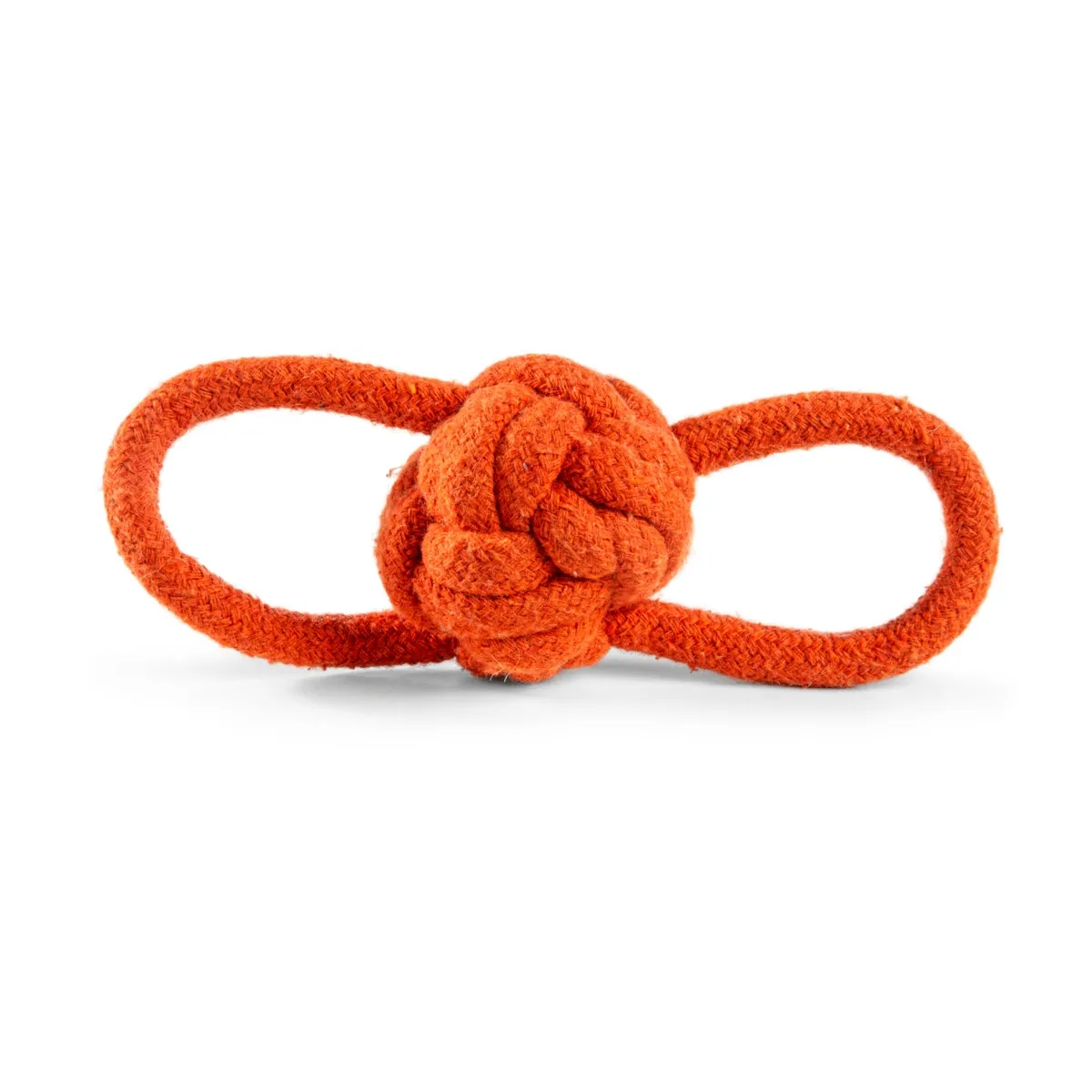 Little & Bigger koera mänguasi, Double Tug pall, 20 cm, oranž - Tootepilt