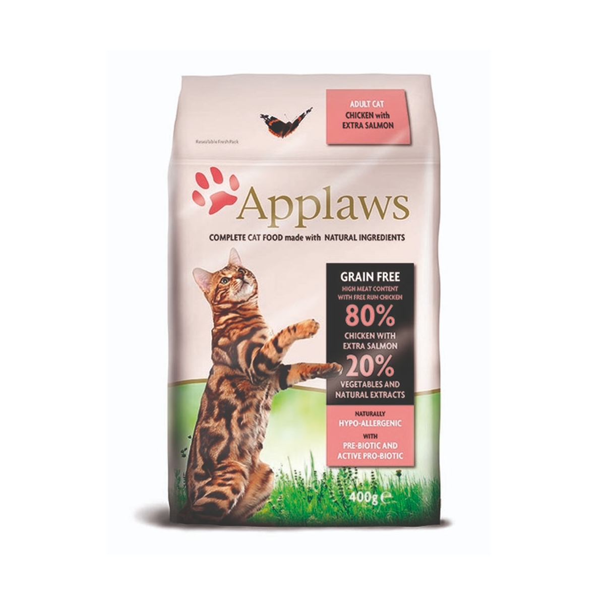 Applaws kuivtoit kassidele, kana ja lõhega, 400 g