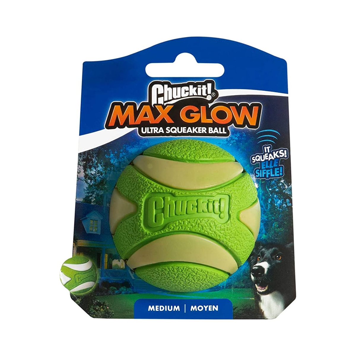 Chuckit Max Glow Ultra pall koertele, roheline - Tootepilt