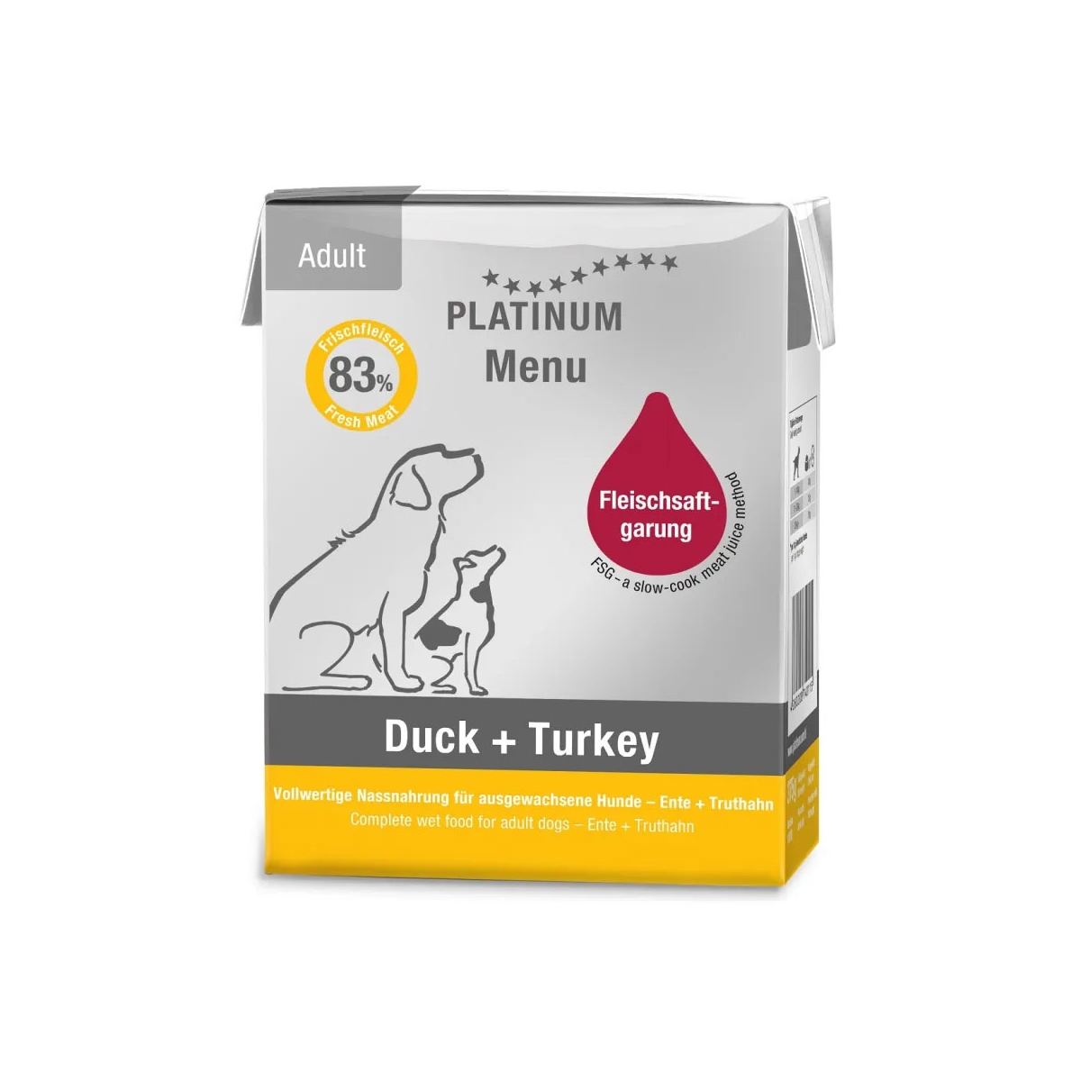 Platinum Menu konserv koerale, pardi- ja kalkuniga 375 g - Tootepilt 1
