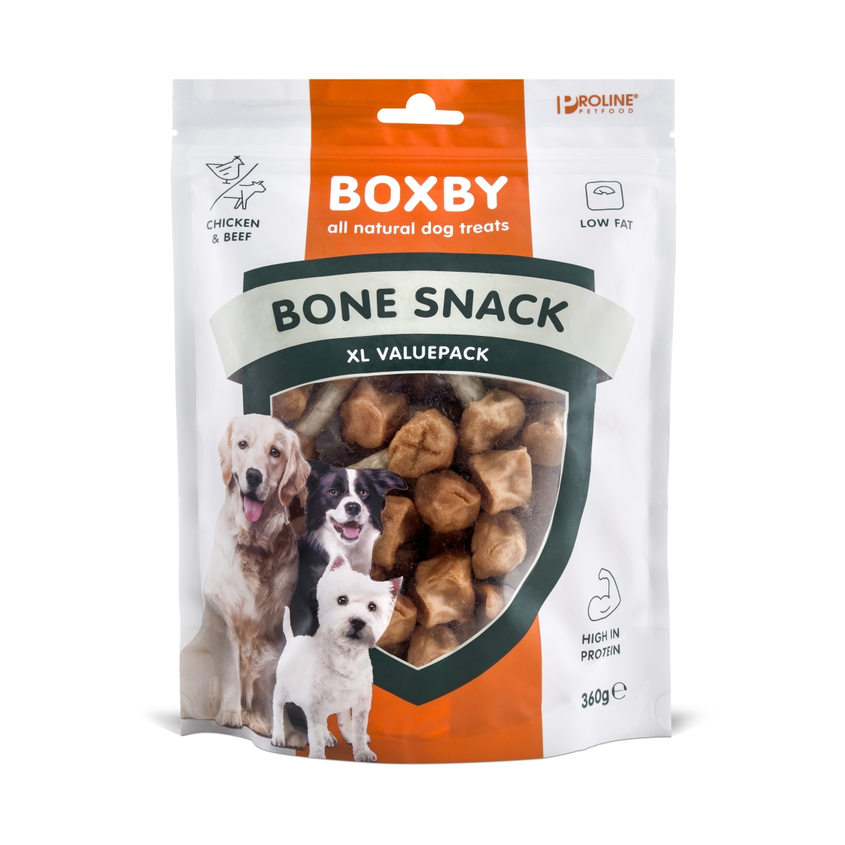 Boxby maius koerale Bone Snack 360 g