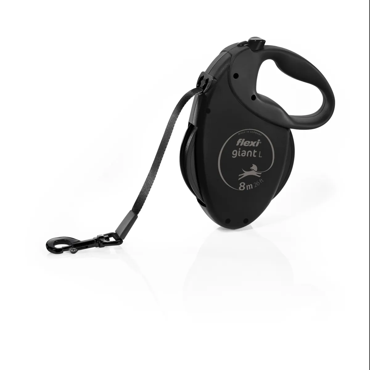 Flexi Giant lintrihm Black Edition L Plus 8 m, must - Tootepilt