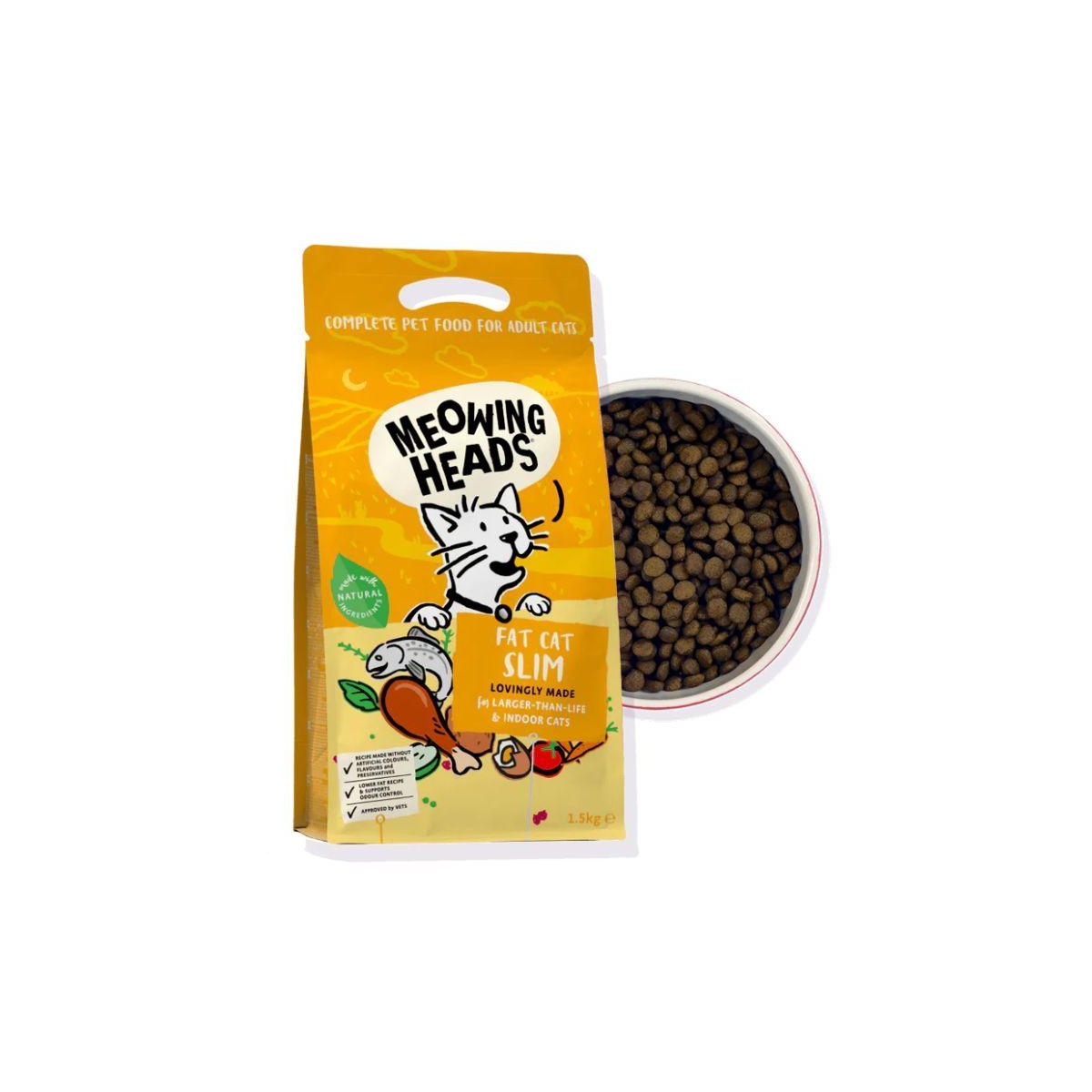 Meowing Heads kassitoit Fat Cat Slim, 1,5 kg