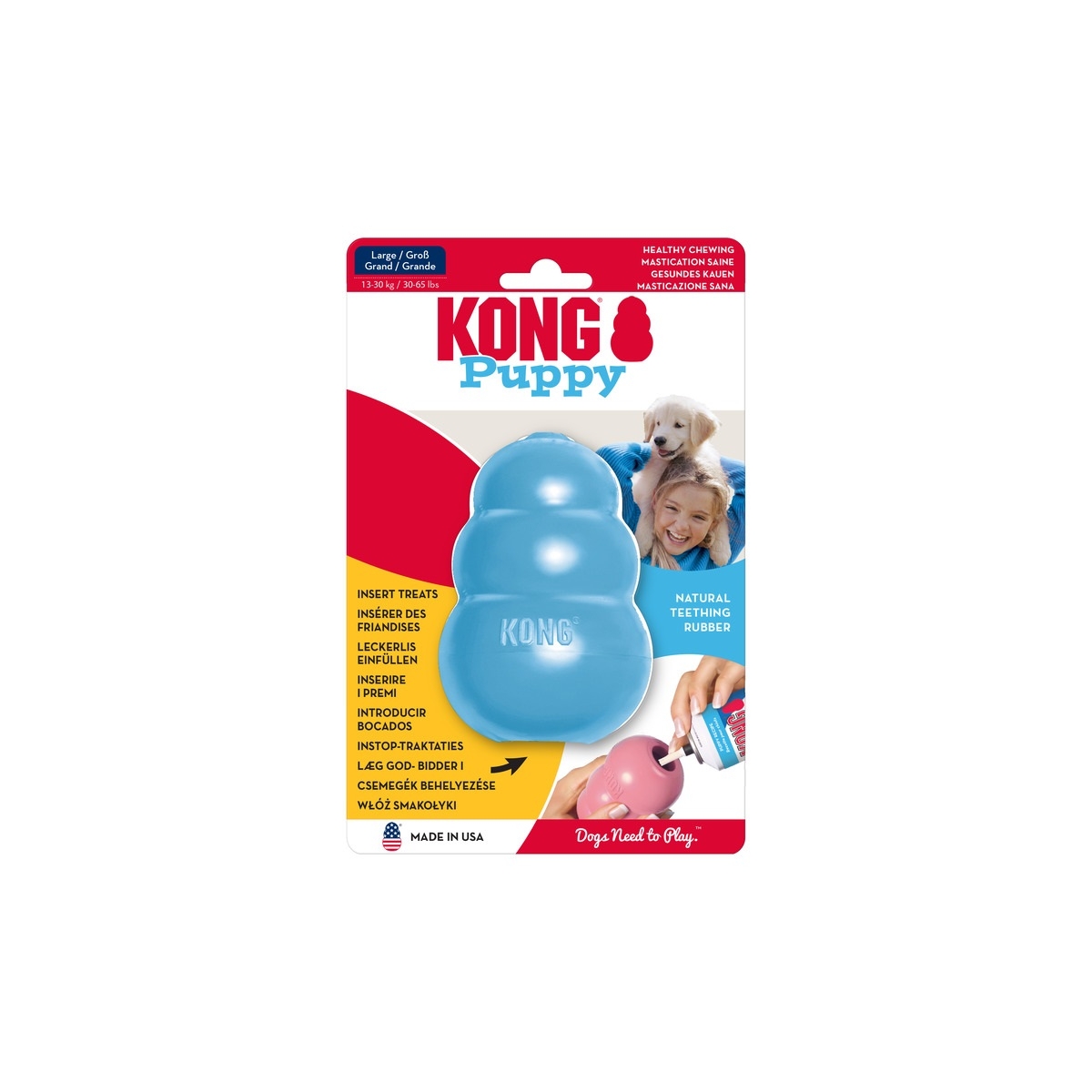 Kong Puppy täidetav mänguasi kutsikale, L