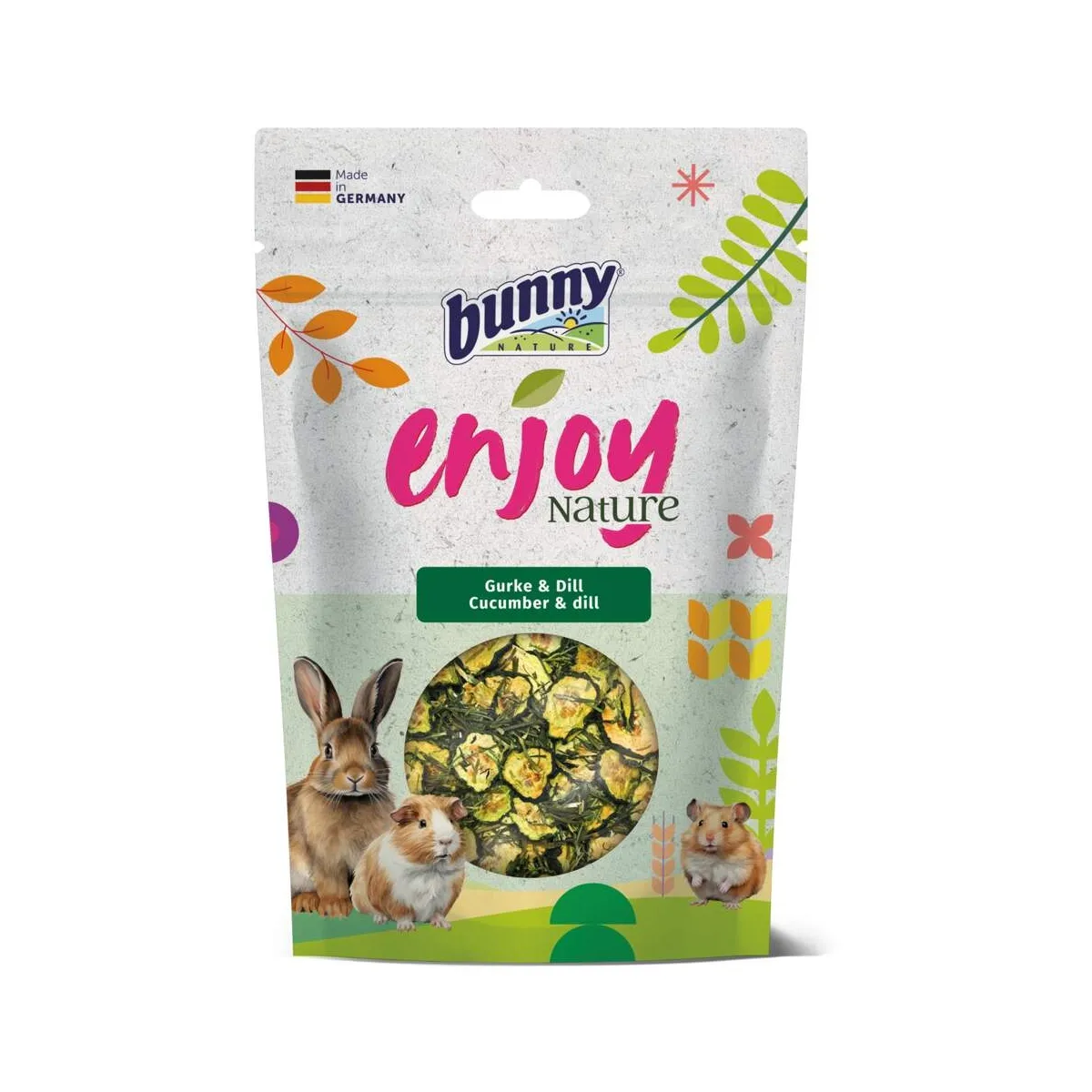 Bunny EnjoyNature väikelooma maius, kurk ja till, 40 g - Tootepilt