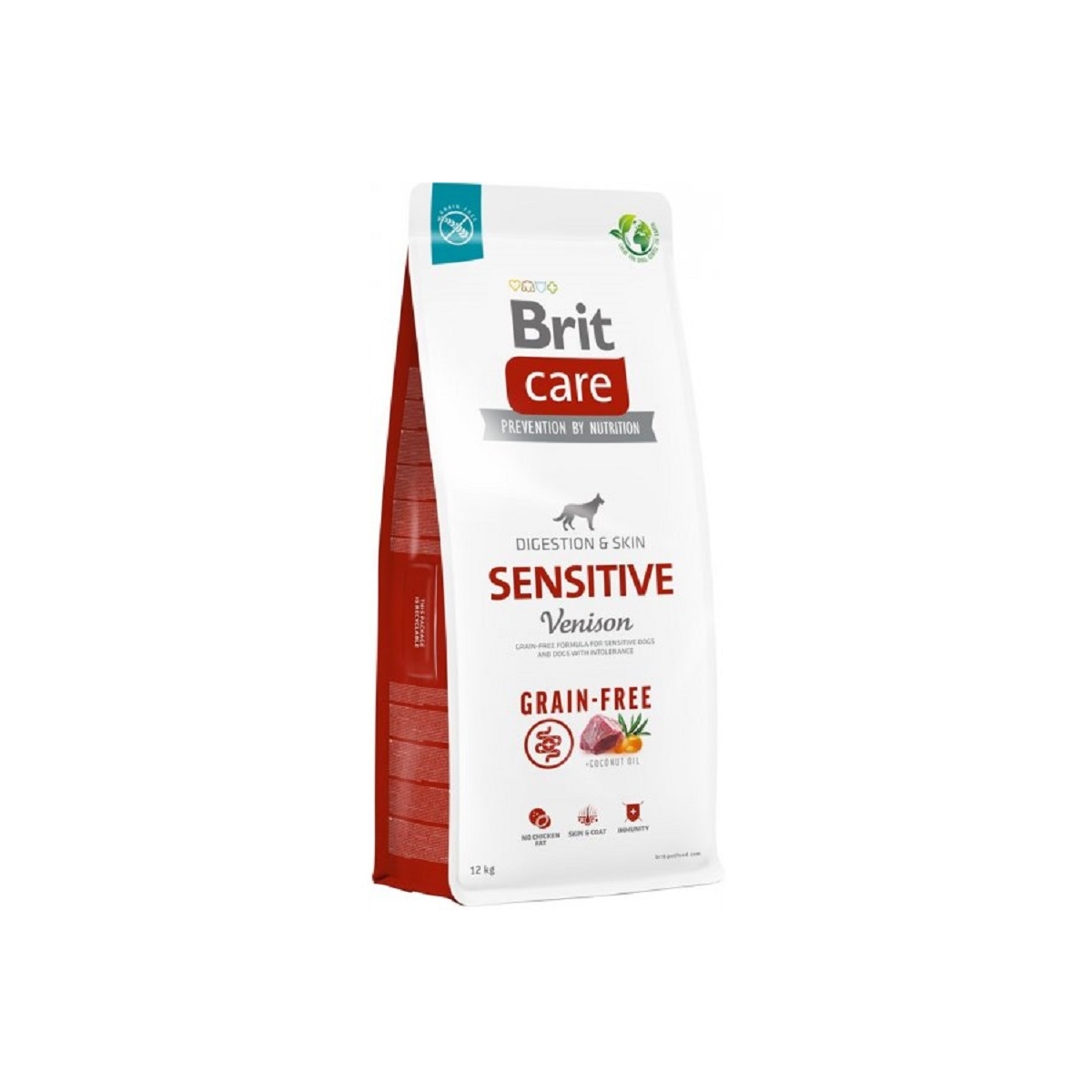 Brit Care Sensitive teraviljavaba kuivtoit koertele hirvelihaga, 12 kg - Tootepilt