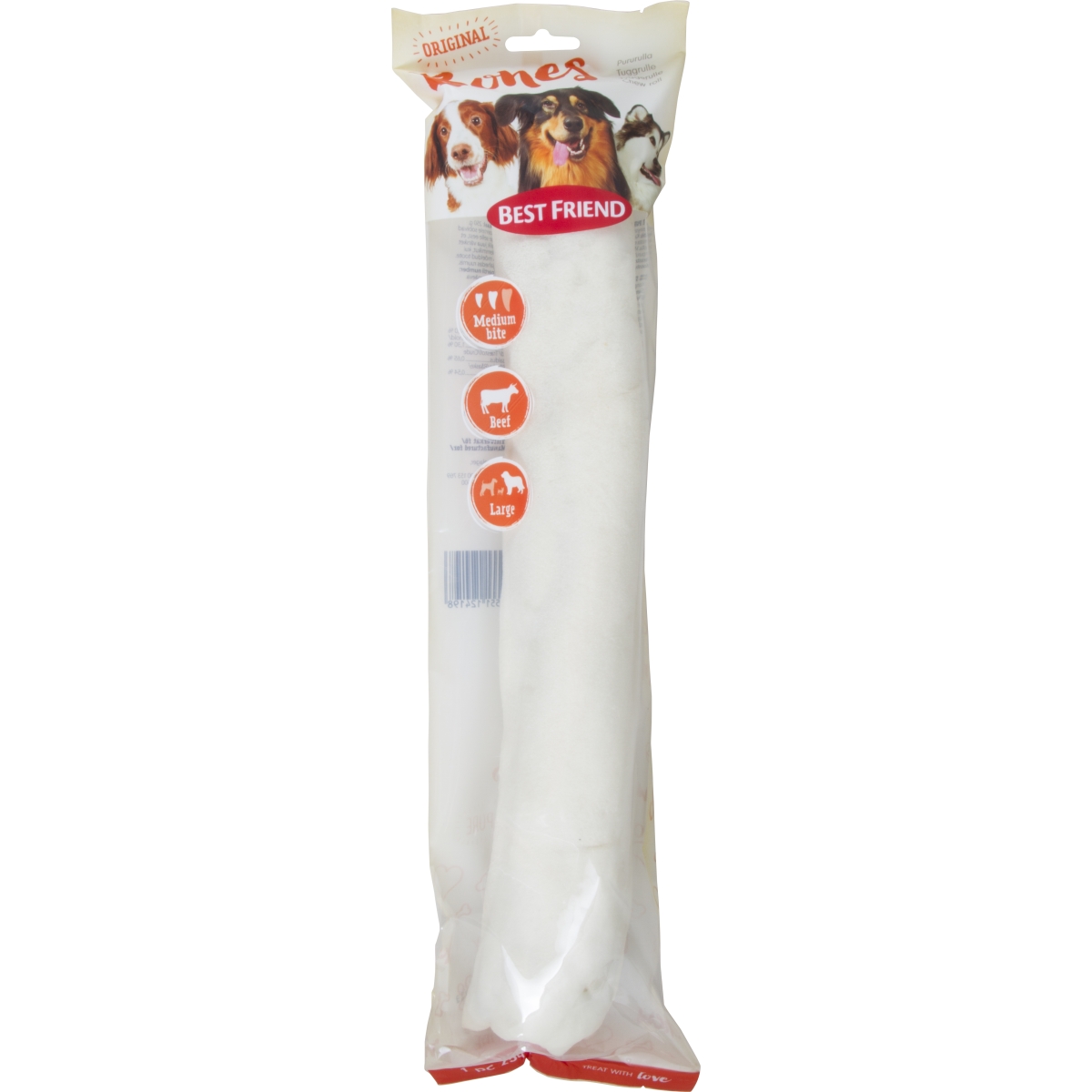 Best Friend valge närimisrull L/M, 250 g