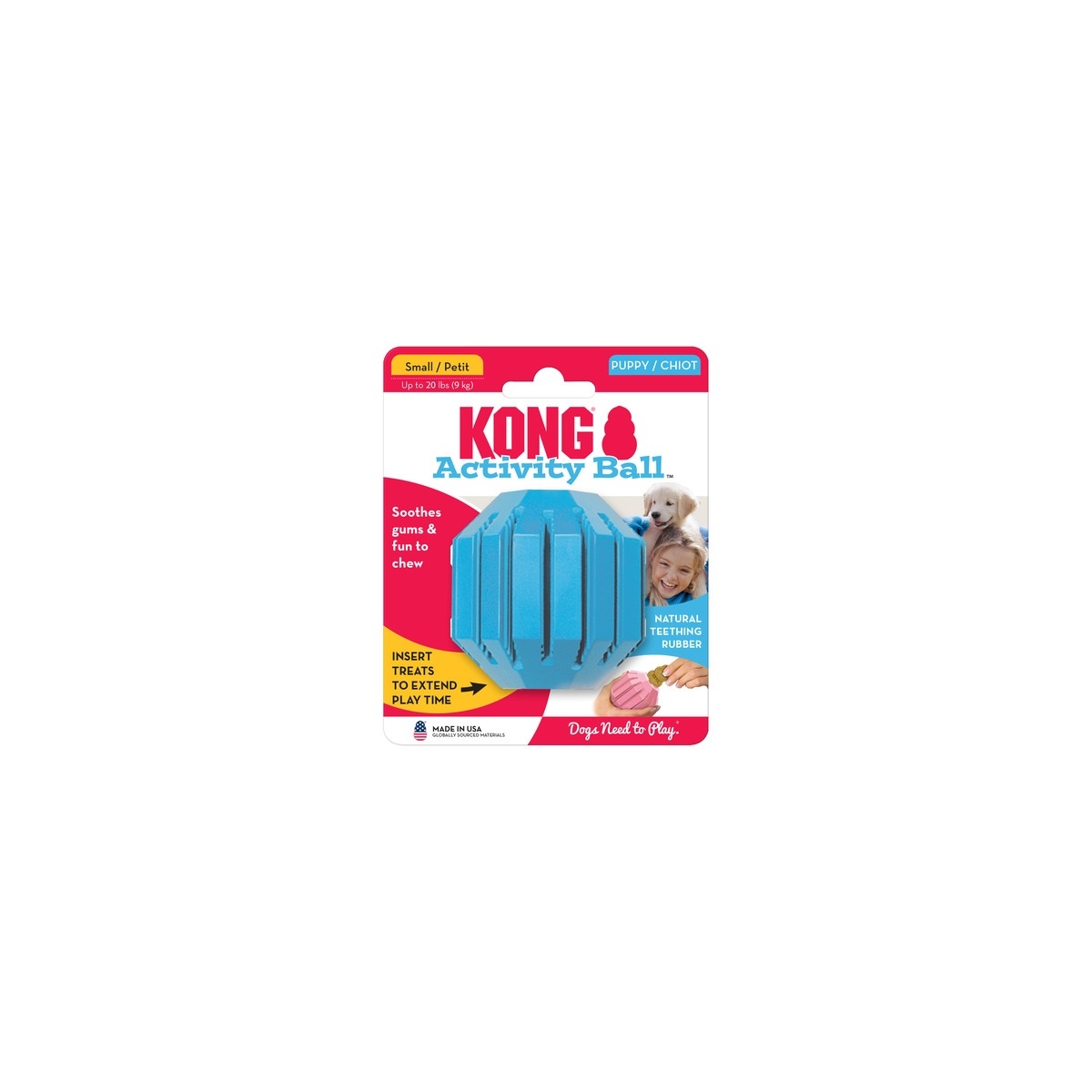 Kong Acitivity kummist pall koerale, S