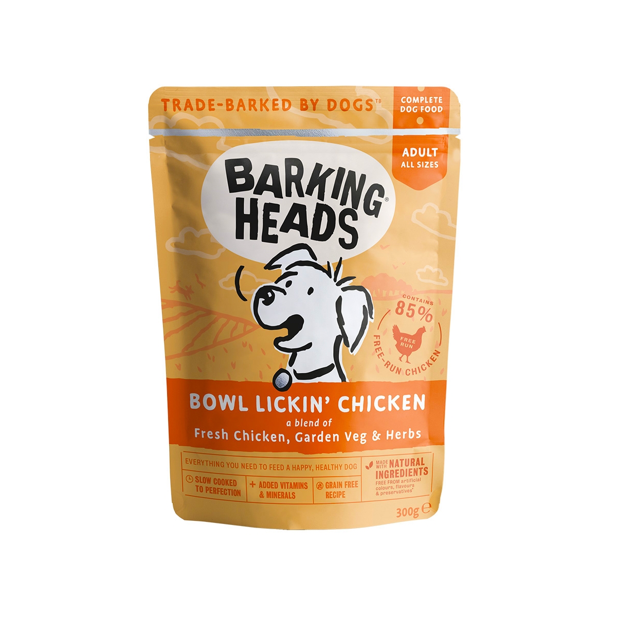 Barking Heads Bowl Lickin Chicken koera einekotike 300 g - Tootepilt 1