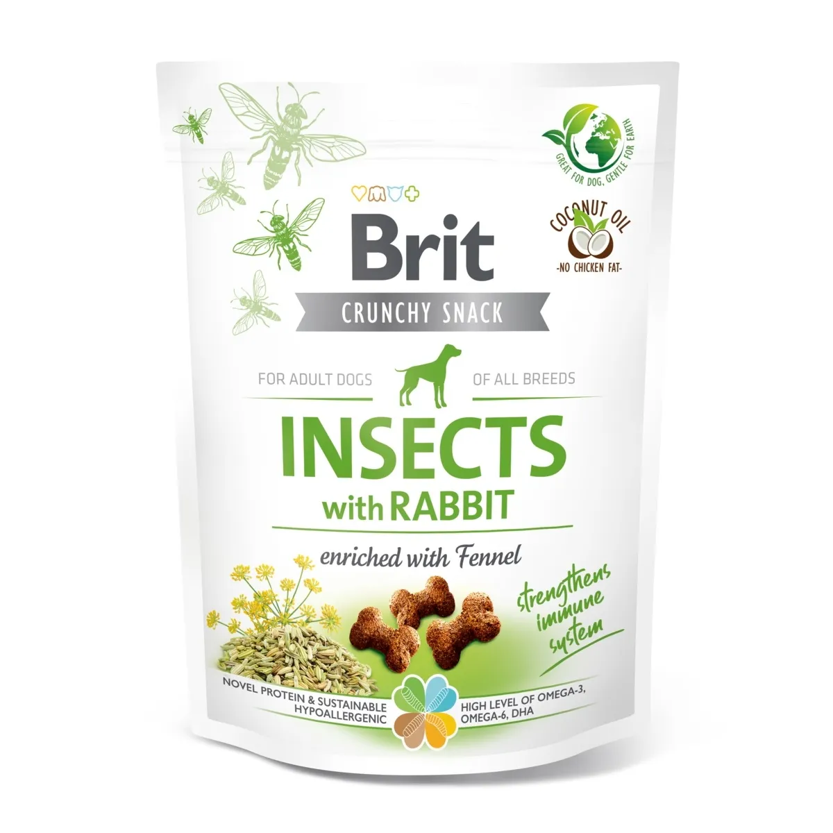 Brit Care Cracker koera maius, putukad/jänes, 200 g - Tootepilt
