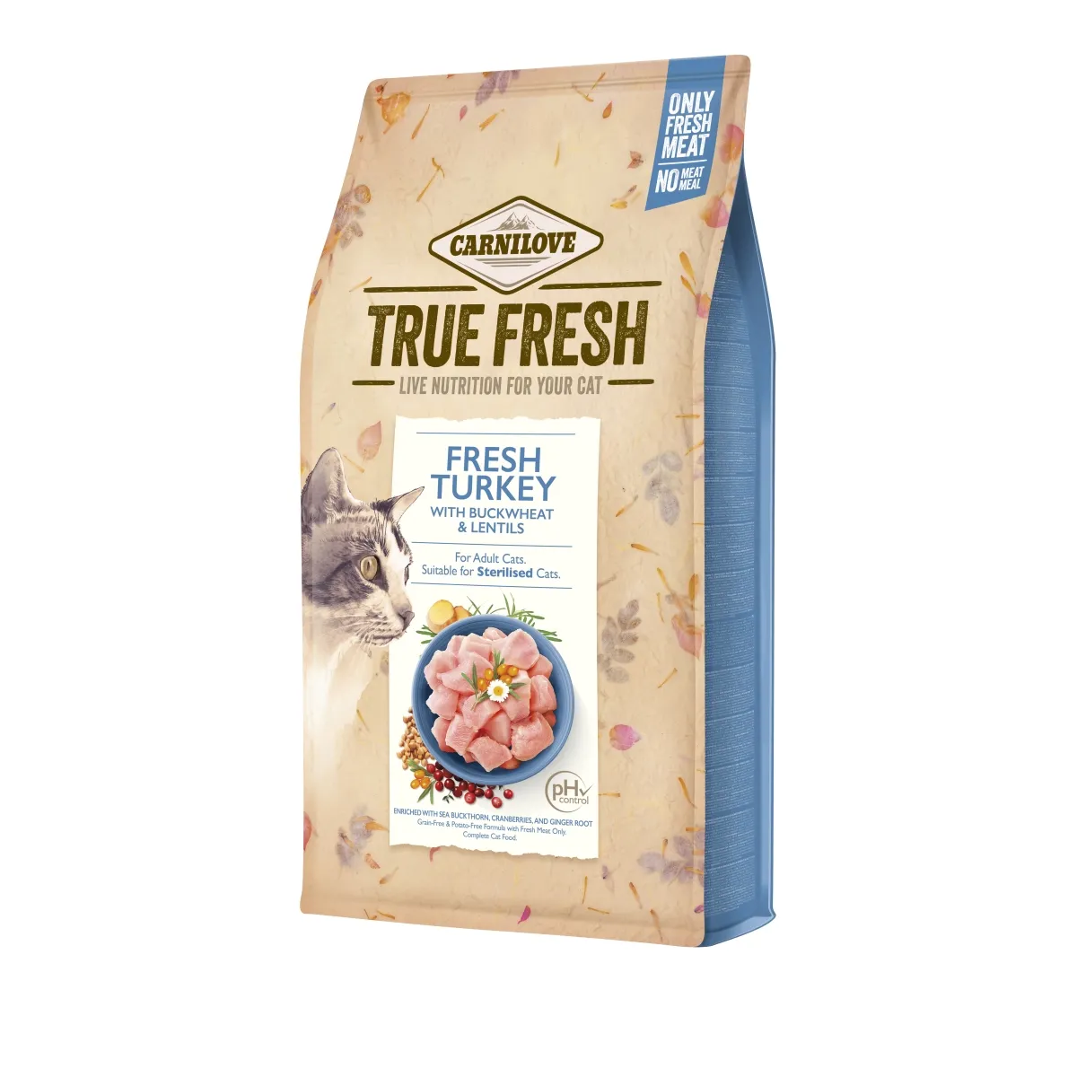 Carnilove True Fresh kassi kuivtoit, kalkun, 1,8 kg - Tootepilt