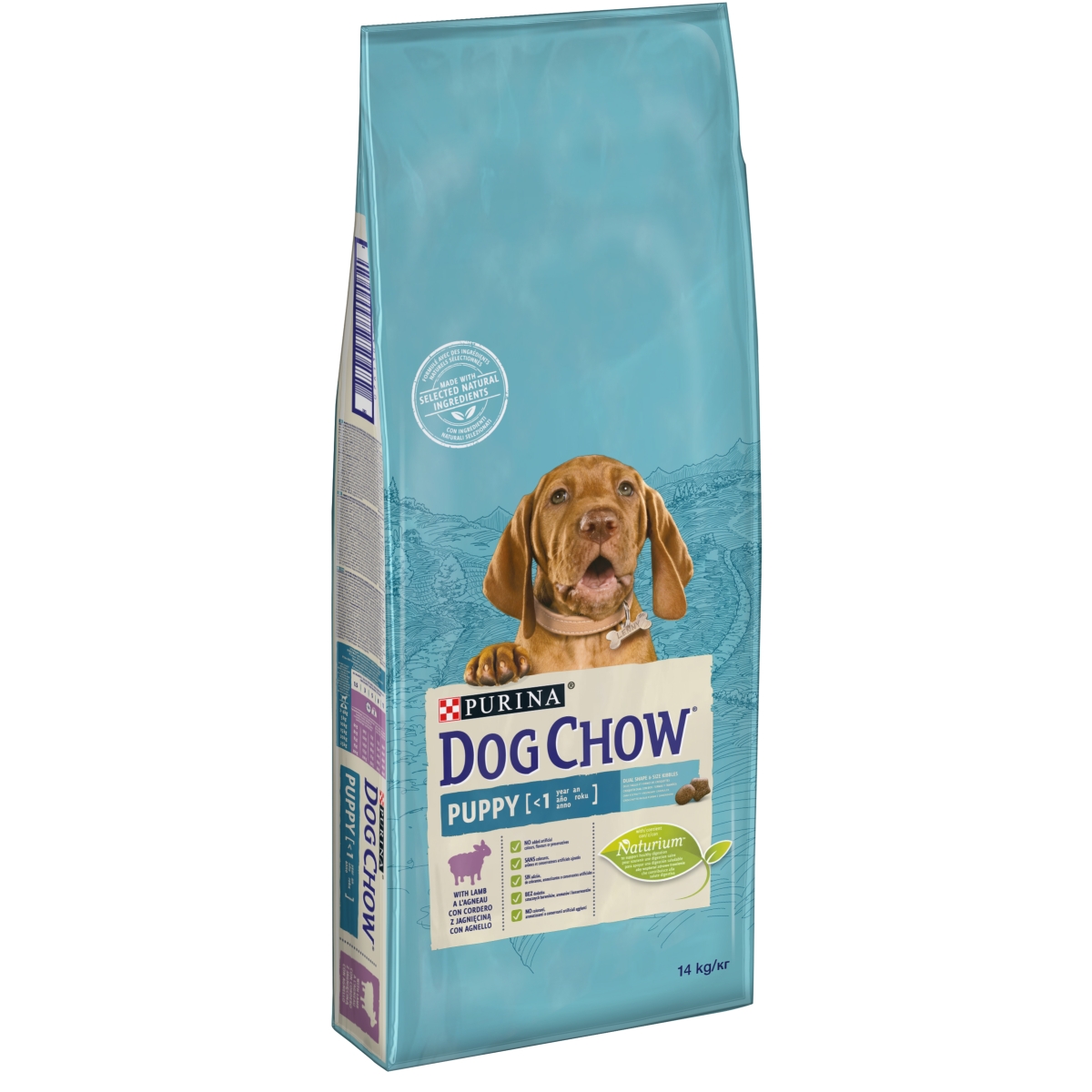 Dog Chow koeratoit kutsikale, lambaga 14 kg