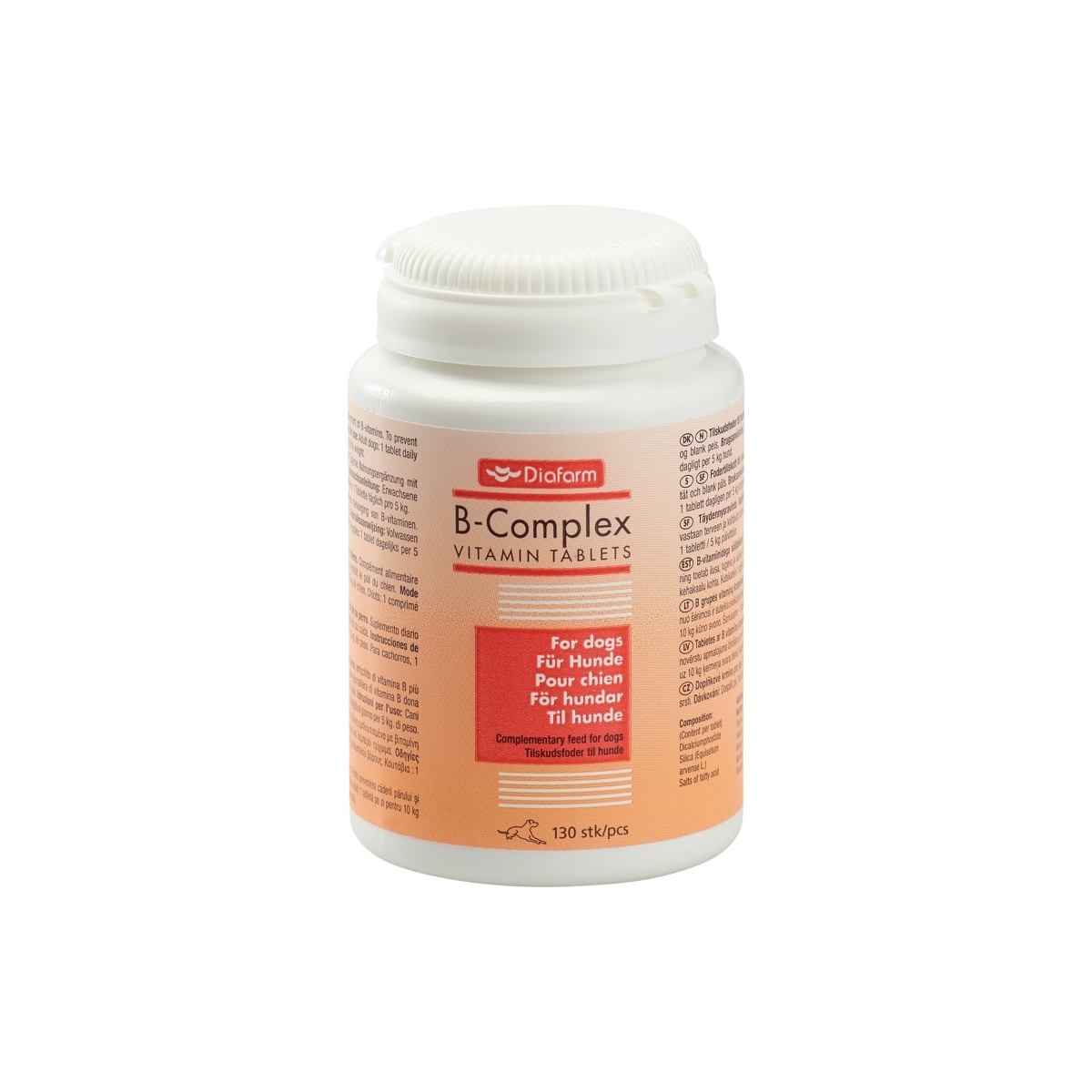 Diafarm Vitamiin-B toidulisand koertele, 130 tbl - Tootepilt