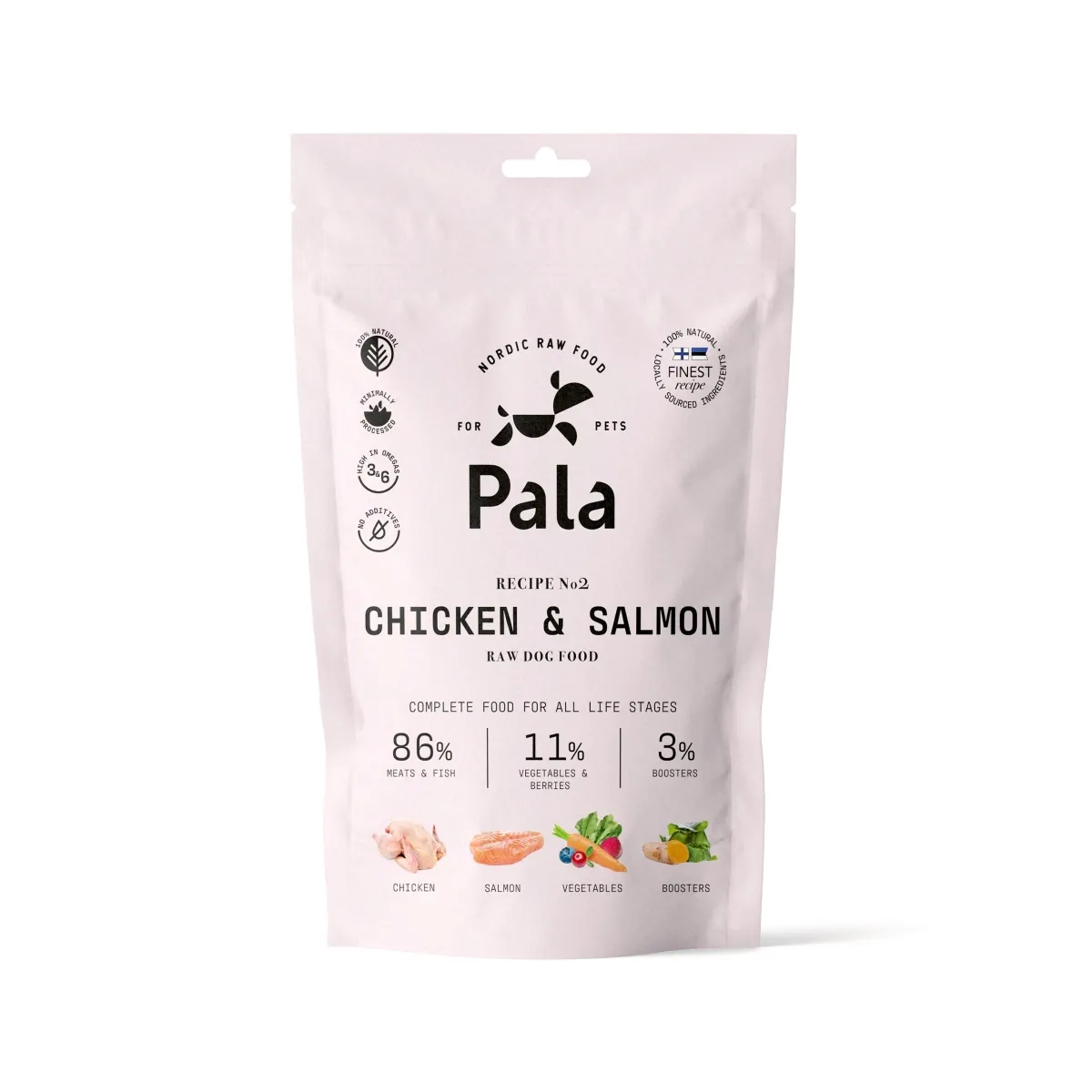 Pala koera toortoit kana/lõhe 100 g - Tootepilt 1