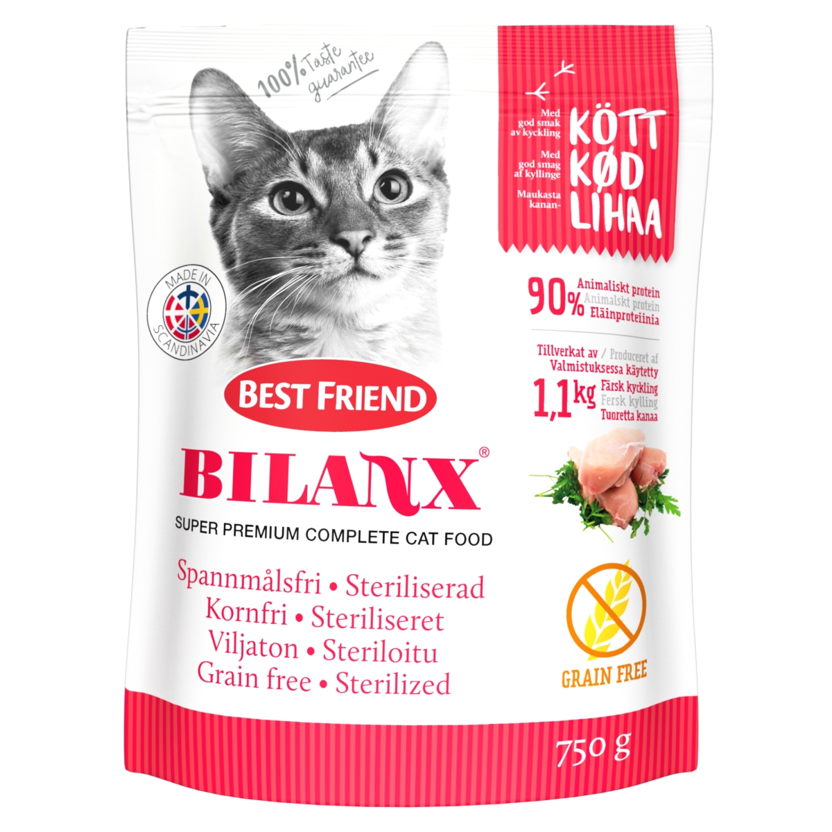 Best Friend kassitoit strer/kast. kassile, teraviljav. 750 g