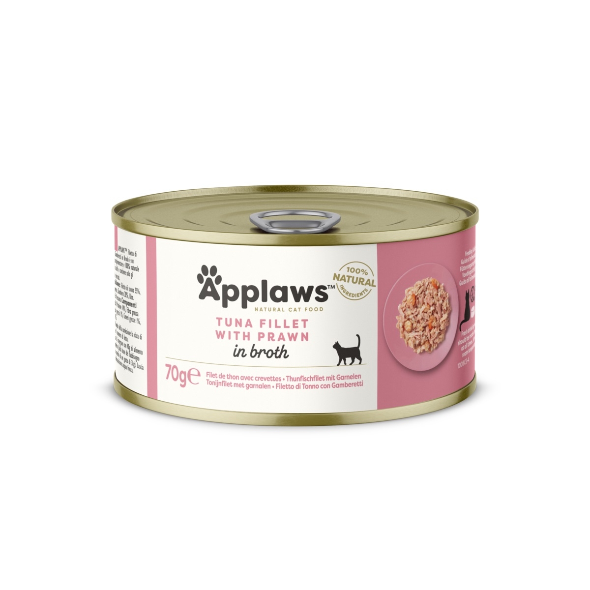 Applaws kassikonserv, tuunikala/krevett, 70 g - Tootepilt