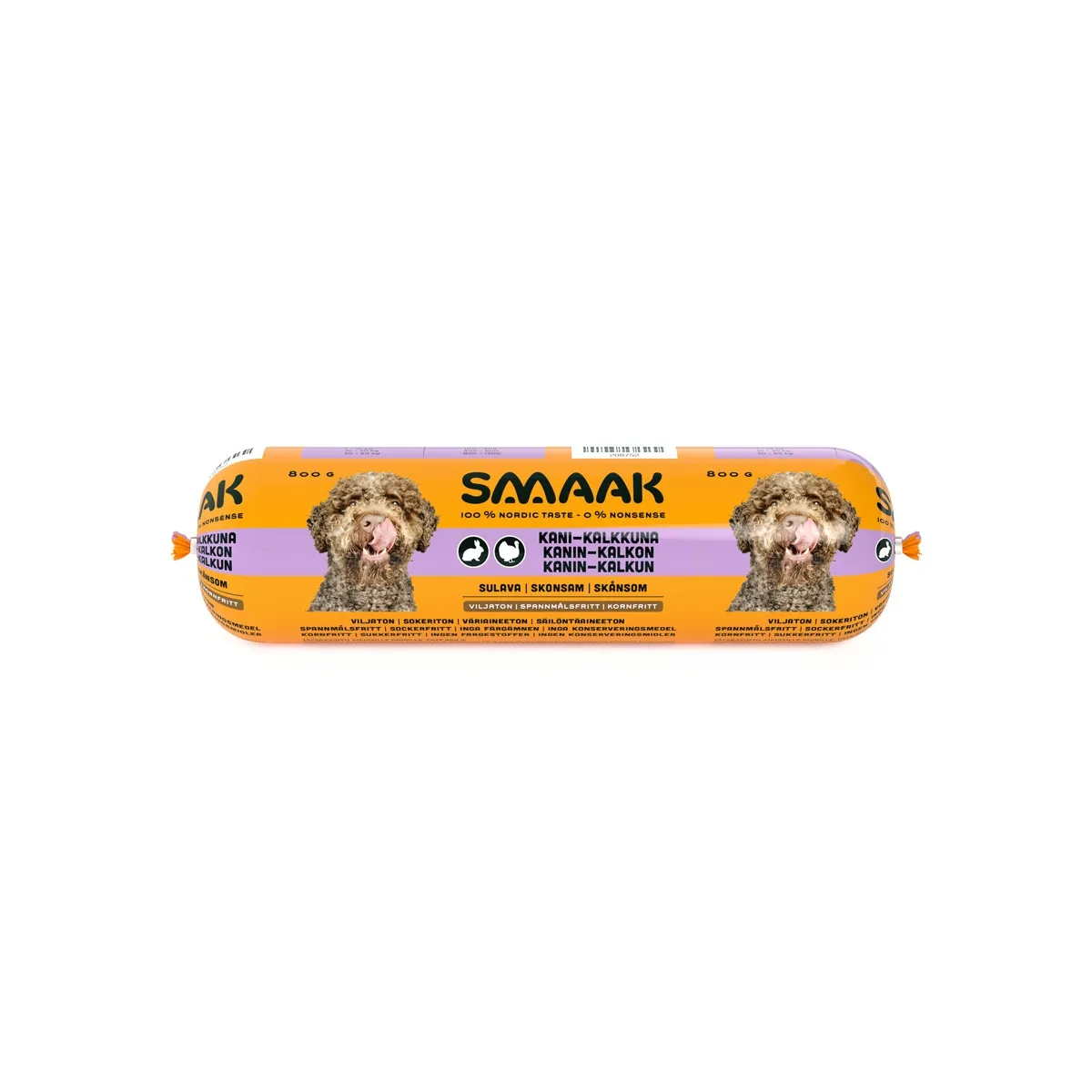 SMAAK koera vorst, küülik/kalkun, 800 g - Tootepilt