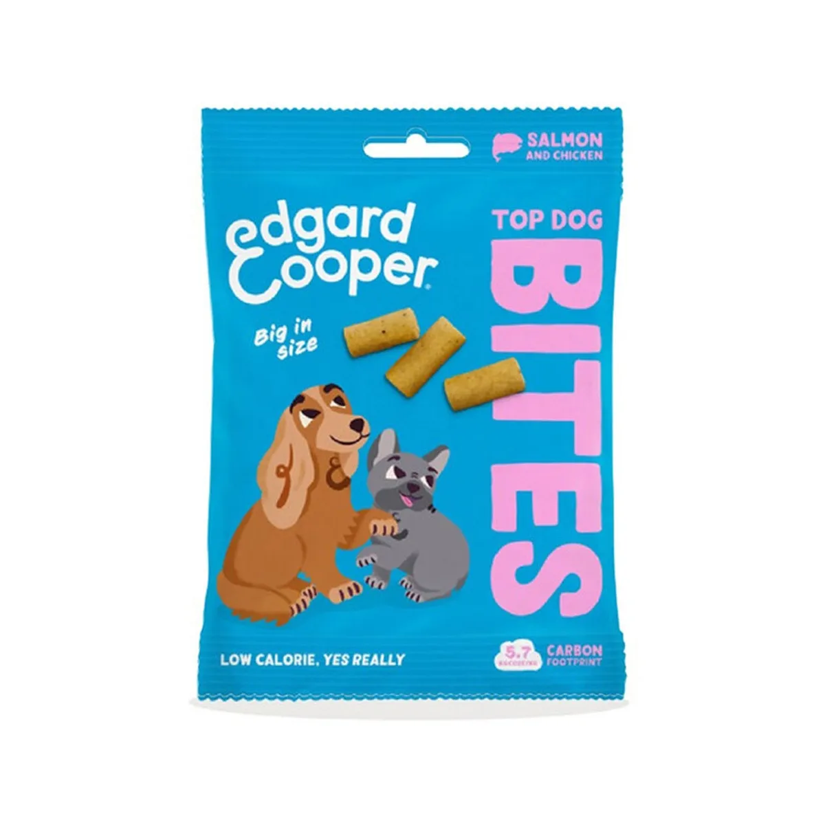 Edgard Cooper maius Bite suurt tõugu koerale, lõhe/kana, 50 g - Tootepilt