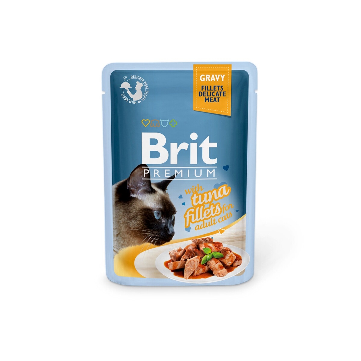 Brit Premium Delicate kassi einekotike, tuunikala kastmes, 85 g - Tootepilt