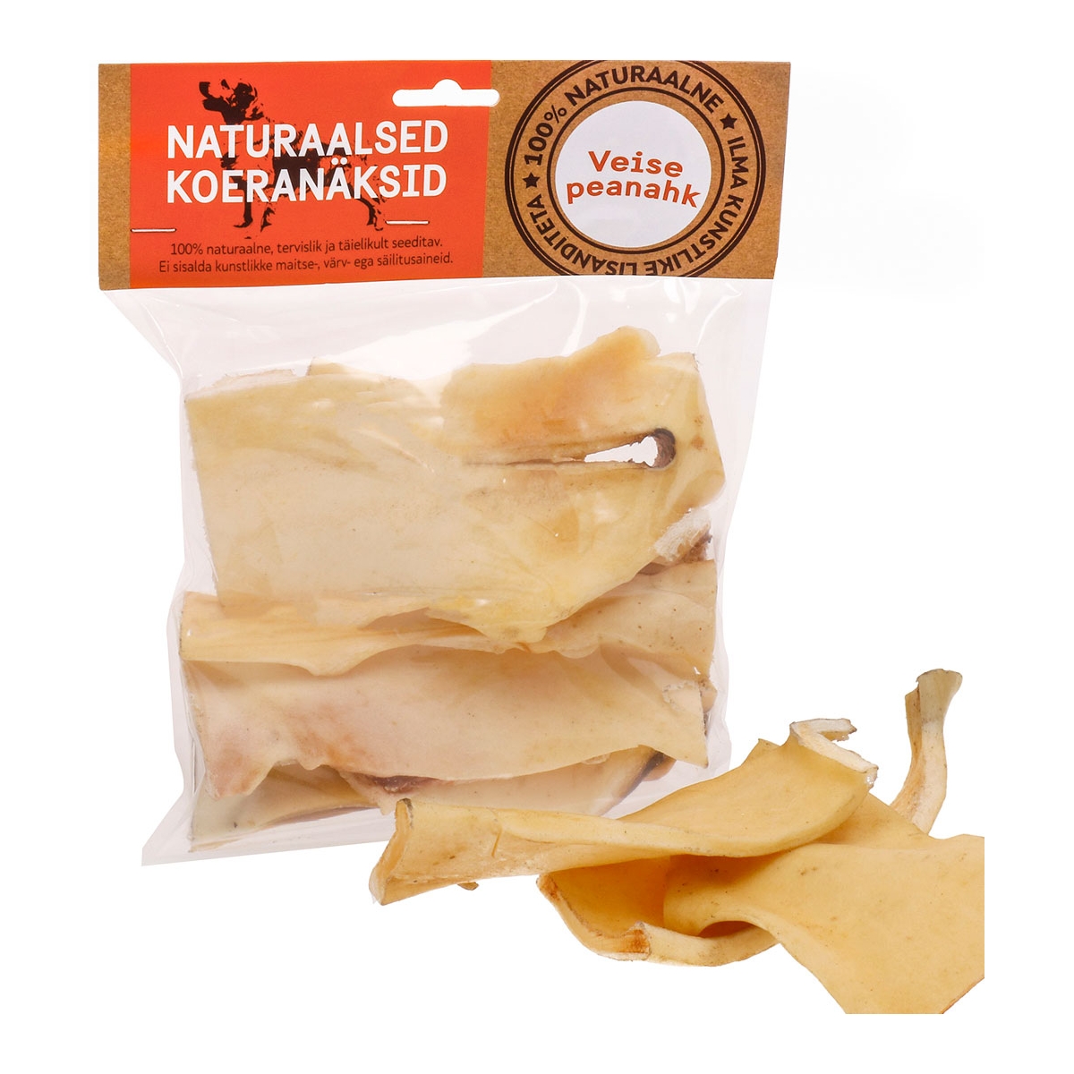 Naturaalne maius koertele, veise peanahk 15 cm, 200 g - Tootepilt