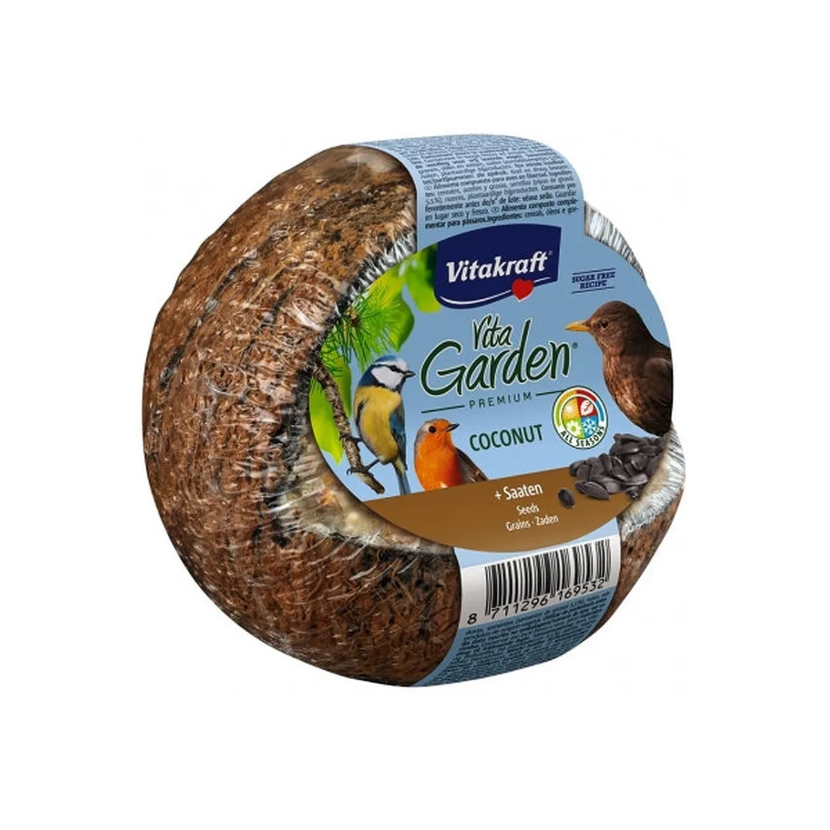 Vitakraft lindude maius, täidetud kookospähkel 3/4 360 g - Tootepilt